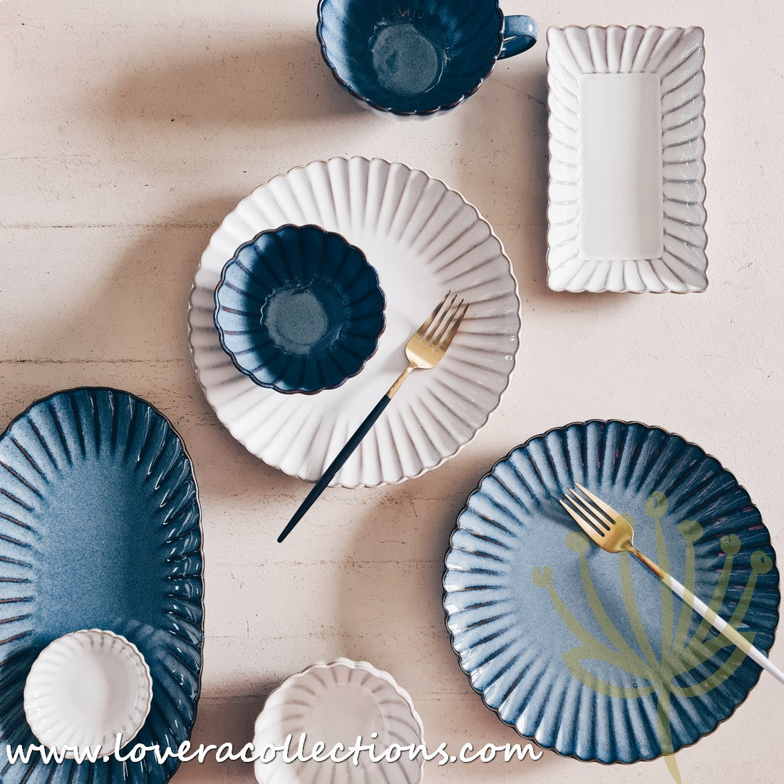 Rustic Seashell Dinnerware Set - Beach Themed Plates, Bowls & Serving Dishes for Coastal Dining & Entertaining - Perfect for Beach House, Summer Parties & Nautical Decor