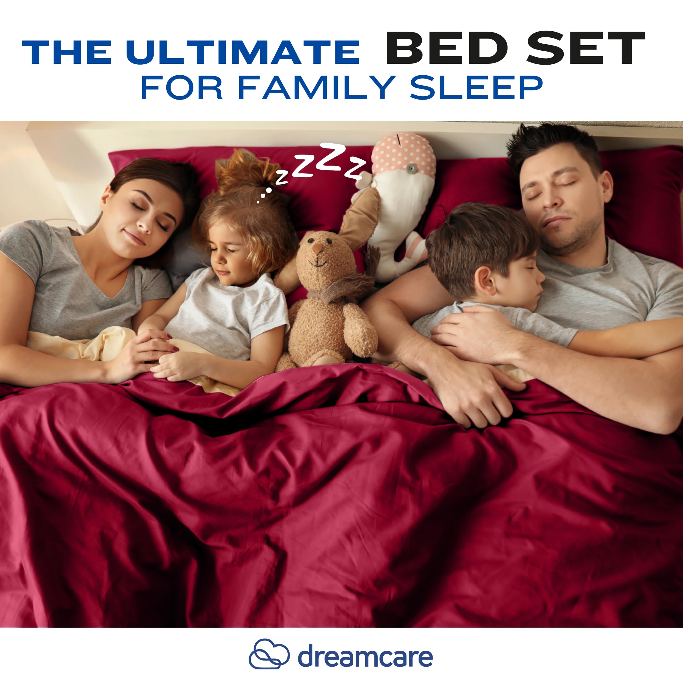 Cooling Queen Size Sheet Set - 4pc Deep Pocket Bed Sheets Up to 15