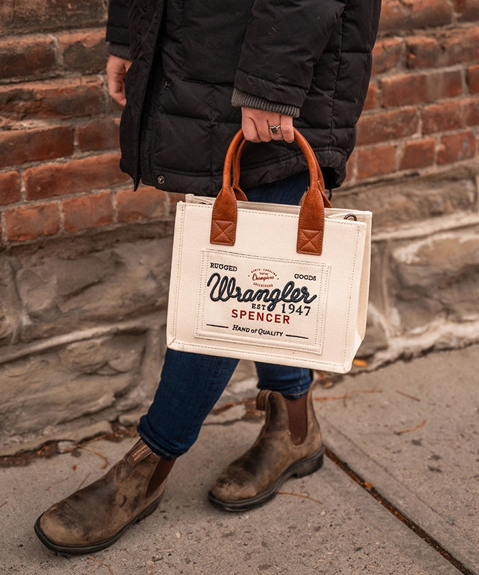 Wrangler Canvas Crossbody Bag Set for Women & Men - Durable & Stylish Shoulder Bag - Perfect for Travel, Hiking & Everyday Use