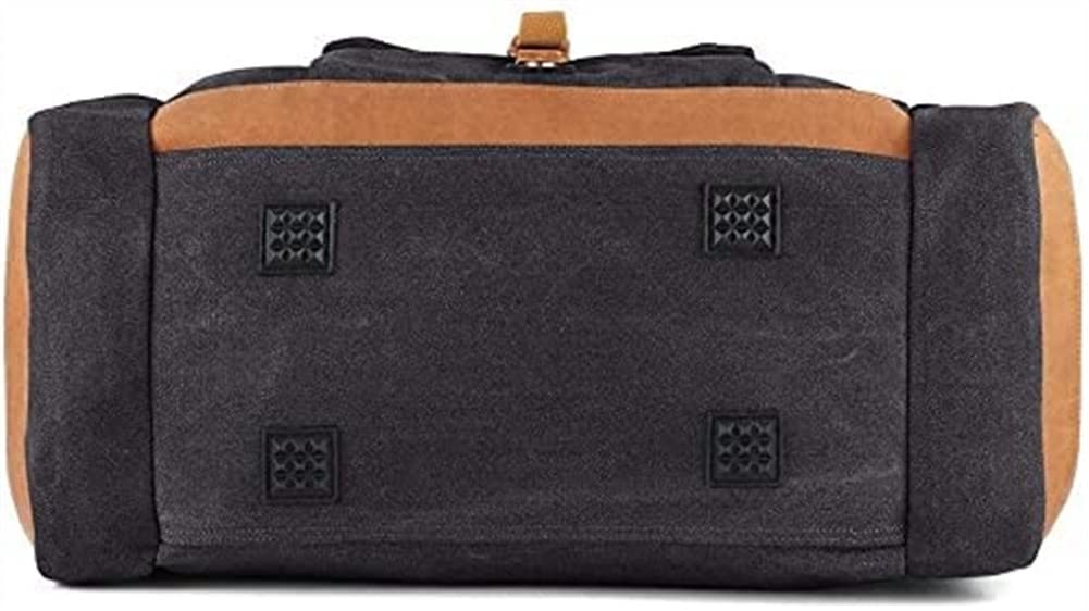 Premium Canvas Travel Duffel Bag for Men & Women - Large Weekender Overnight Gym Bag - Perfect for Weekend Getaways, Gym Workouts & Business Trips (Color: A)