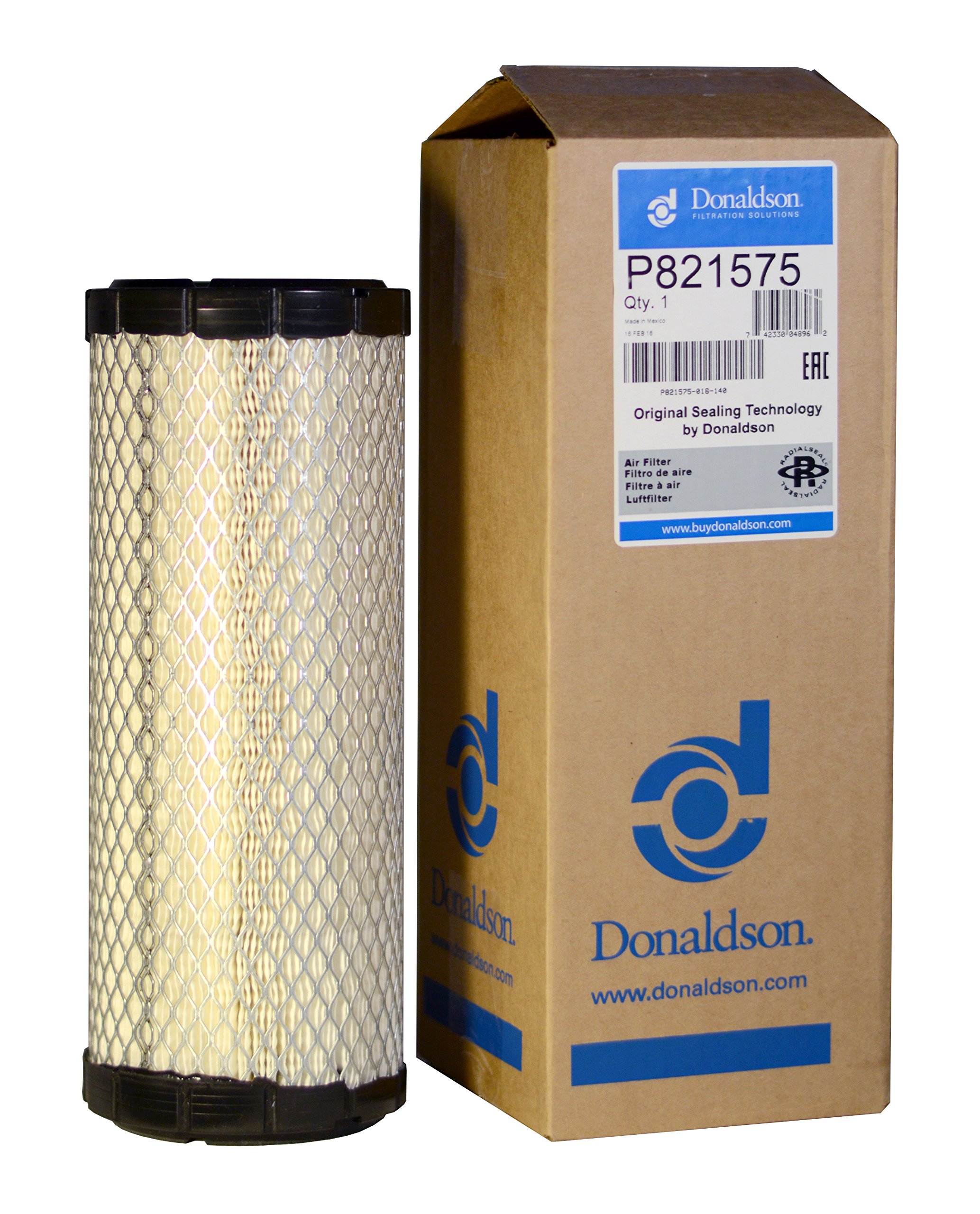 Donaldson P821575 Heavy Duty Air Filter for Trucks & Heavy Equipment - Primary Air Intake Filter Replacement for Construction & Farming Machinery