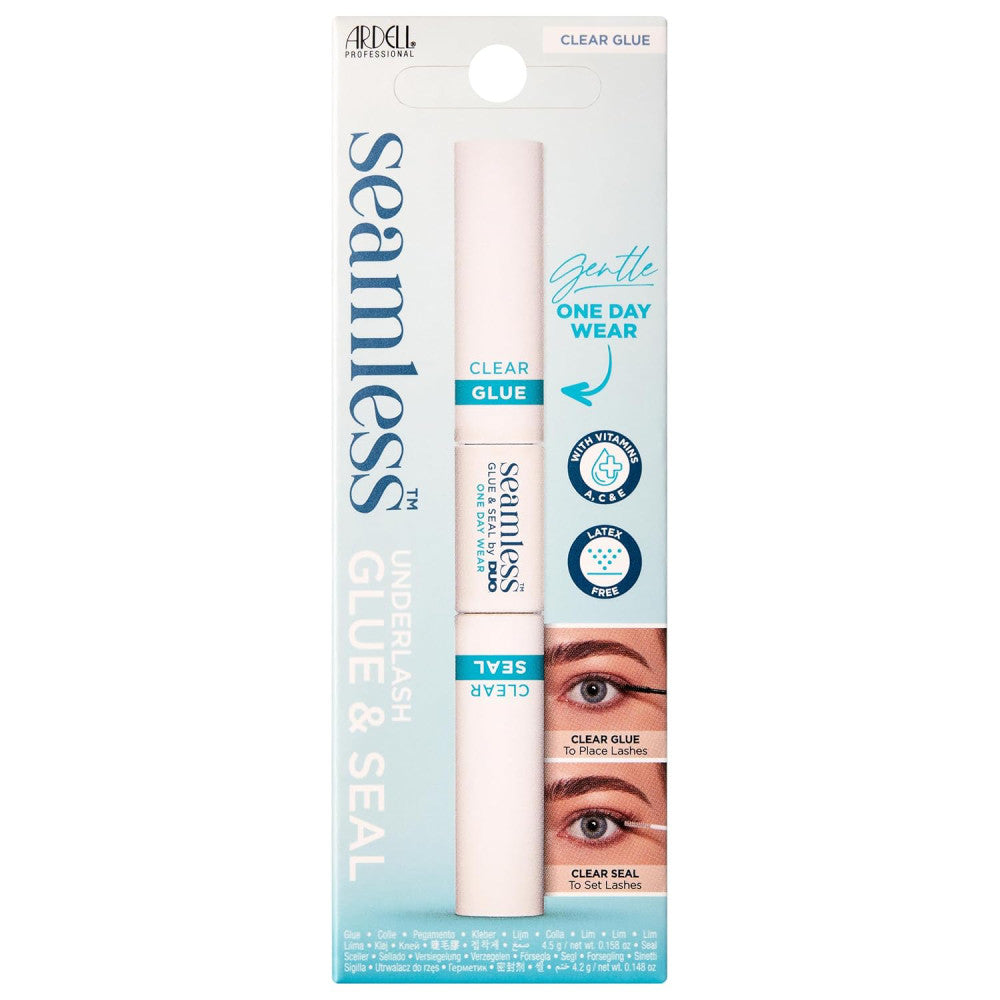 Ardell Seamless Daily Underlash 1 Day Clear Eyelash Glue & Seal - Waterproof Lash Adhesive for Natural Look, Perfect for Daily Wear & Special Occasions
