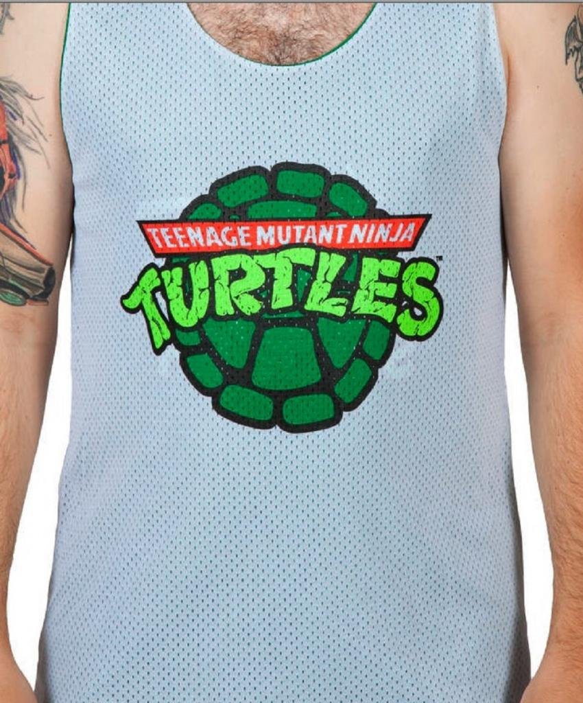 Teenage Mutant Ninja Turtles Reversible Mesh Tank Top for Men - Lightweight Breathable Gym & Casual Wear - TMNT Fan Apparel for Workouts, Summer Outfits & Cosplay