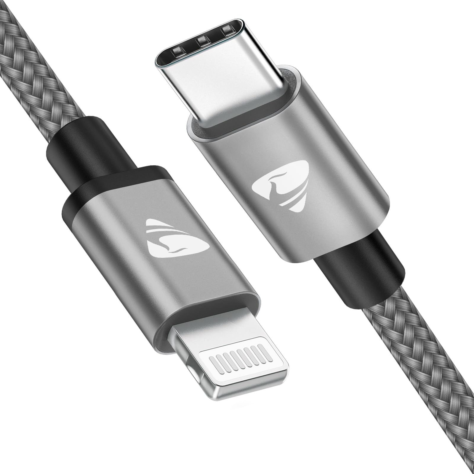 MFi Certified USB C to Lightning Cable 6.6ft - Fast Charging PD Cable for iPhone 14/13/12/11 Pro Max/X/XR/XS/8 Plus, iPad & AirPods - Durable Type C Charger for Home, Office & Travel
