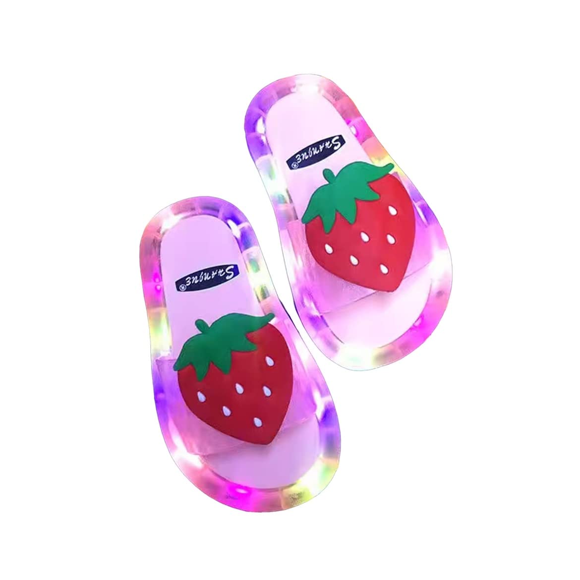 Glow in The Dark LED Slippers for Women - Non-Slip Light Up House Shoes for Indoor & Outdoor Use - Perfect for Nighttime, Parties, and Festive Occasions