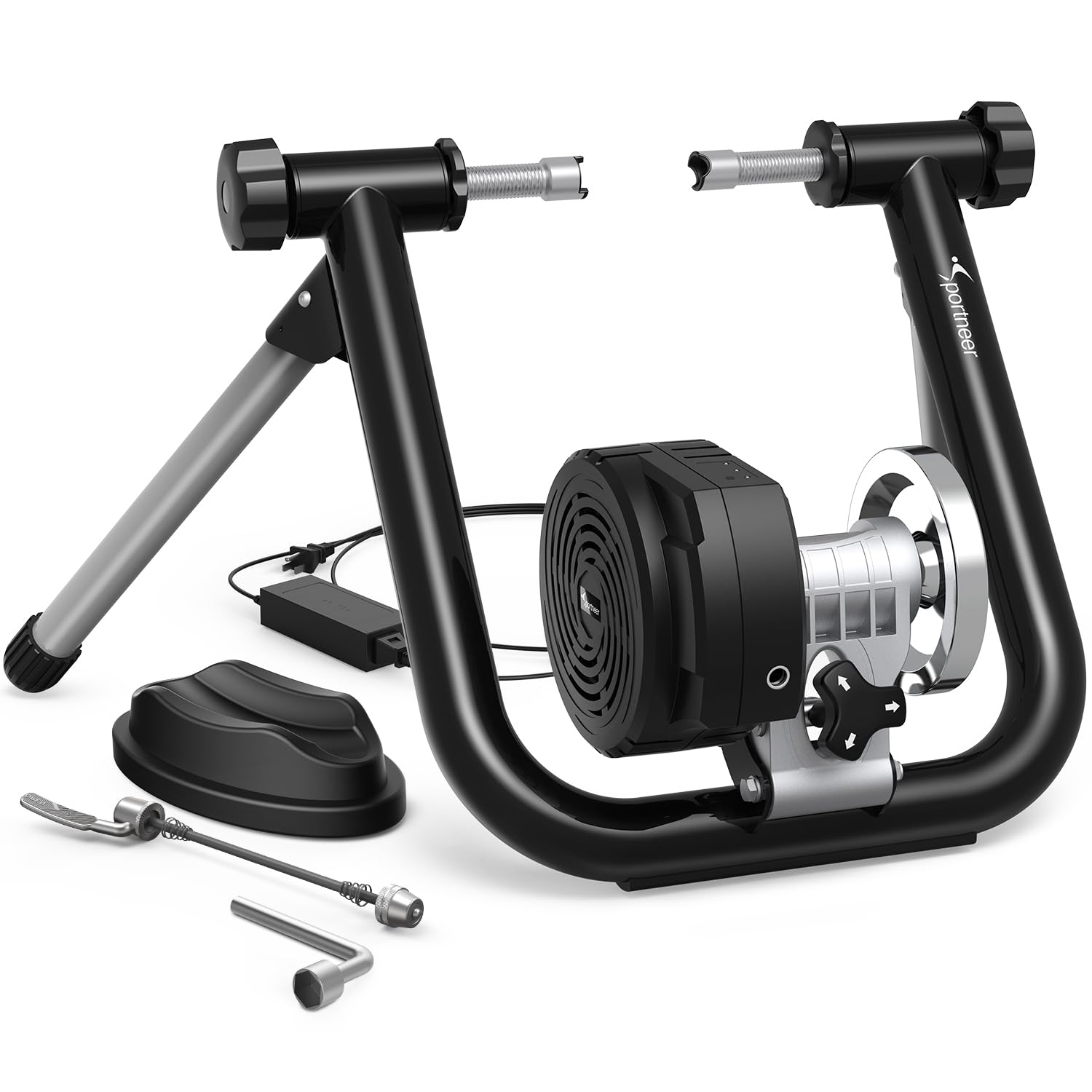 Sportneer Smart Bike Trainer Stand - Bluetooth 4.0 & ANT+ Compatible Indoor Cycling Trainer for 26-29