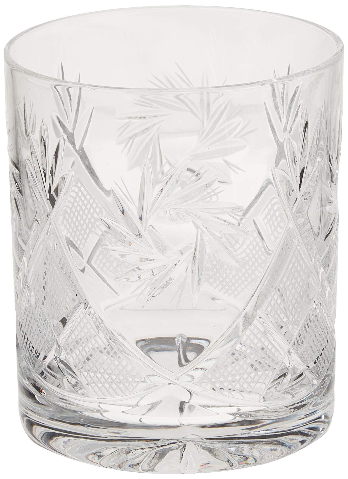 Premium Set of 6 Handcrafted Vintage Russian Crystal Whiskey Glasses - 11oz DOF Rocks Glasses for Bourbon, Scotch & Cocktails - Elegant Barware Gift for Men, Home Bar & Dinner Parties