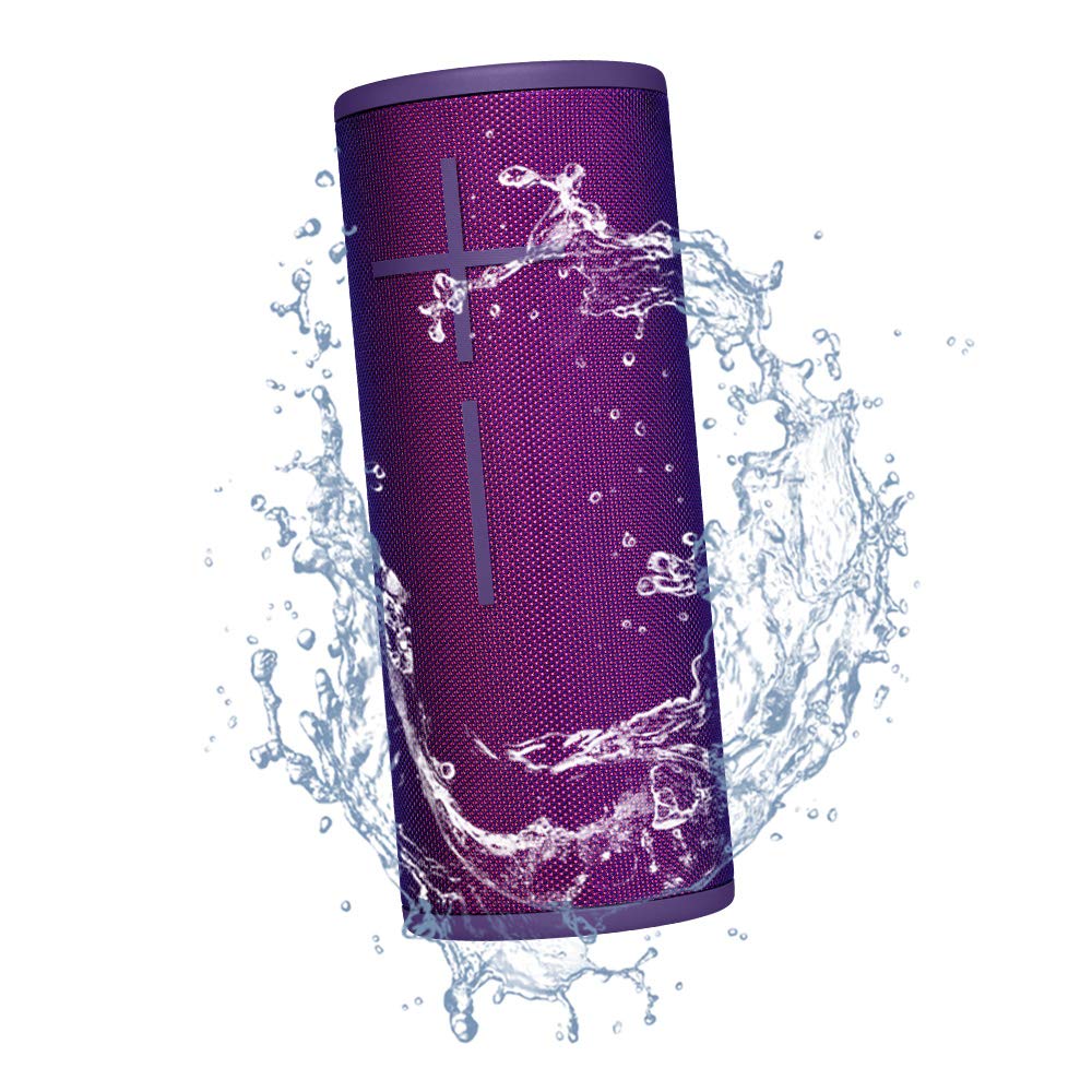 Ultimate Ears Boom 3 Wireless Bluetooth Speaker - Powerful Sound with Deep Bass, Waterproof, 15-Hour Playtime, 150ft Range, Magic Button Control (Ultraviolet Purple) - Perfect for Pool Parties, Beach Outings & Outdoor Adventures