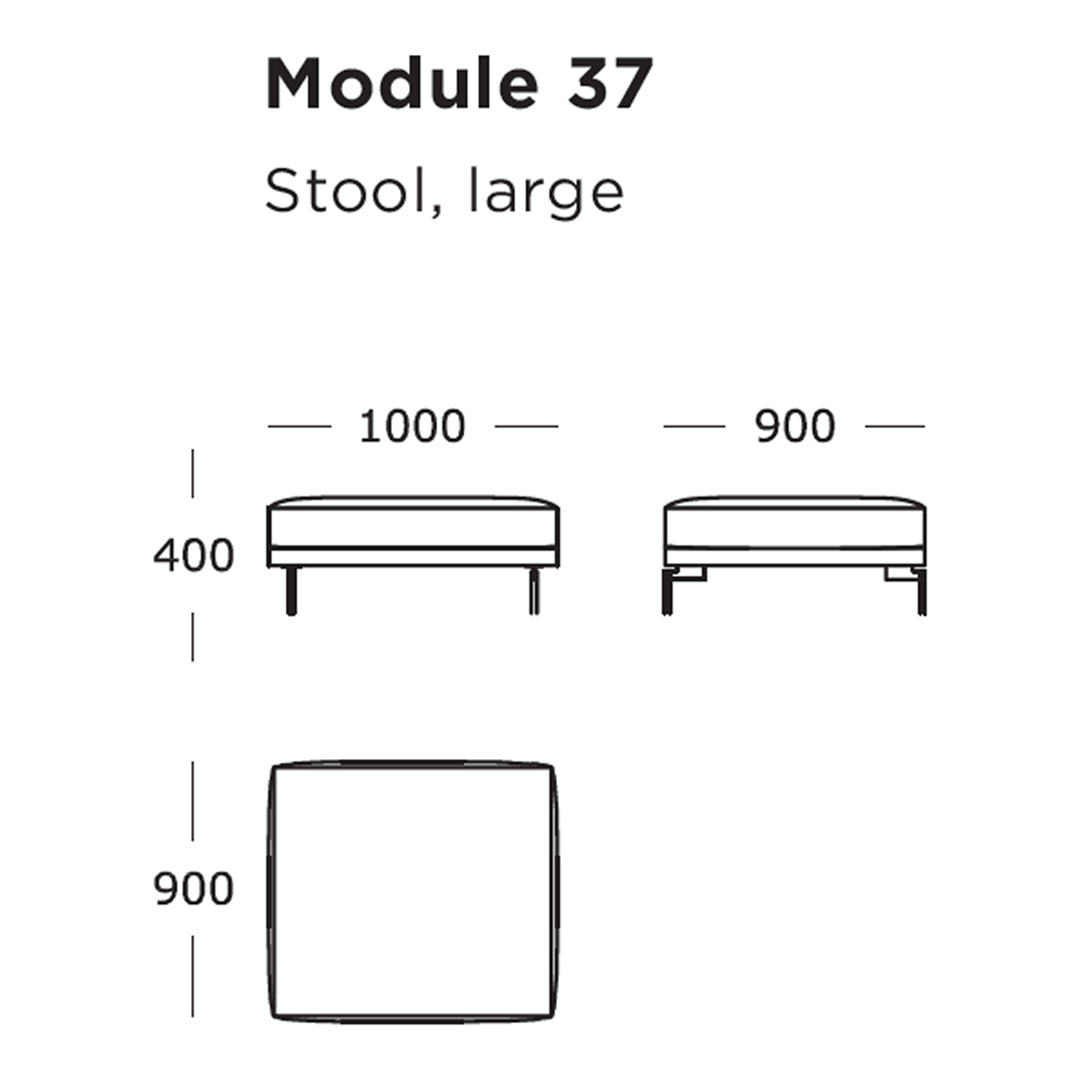 Modular Sofa Set - Edge V1 Contemporary Sectional Couch with 33 & 38 Modules | Perfect for Living Room, Lounge & Modern Home Decor
