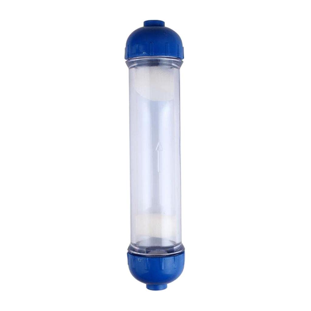 Homozy T33 Water Filter Housing - Empty Refillable Bottle for DIY Reverse Osmosis System | Inline Water Filtration Shell with Tube | Perfect for Home, RV & Under Sink Water Purification