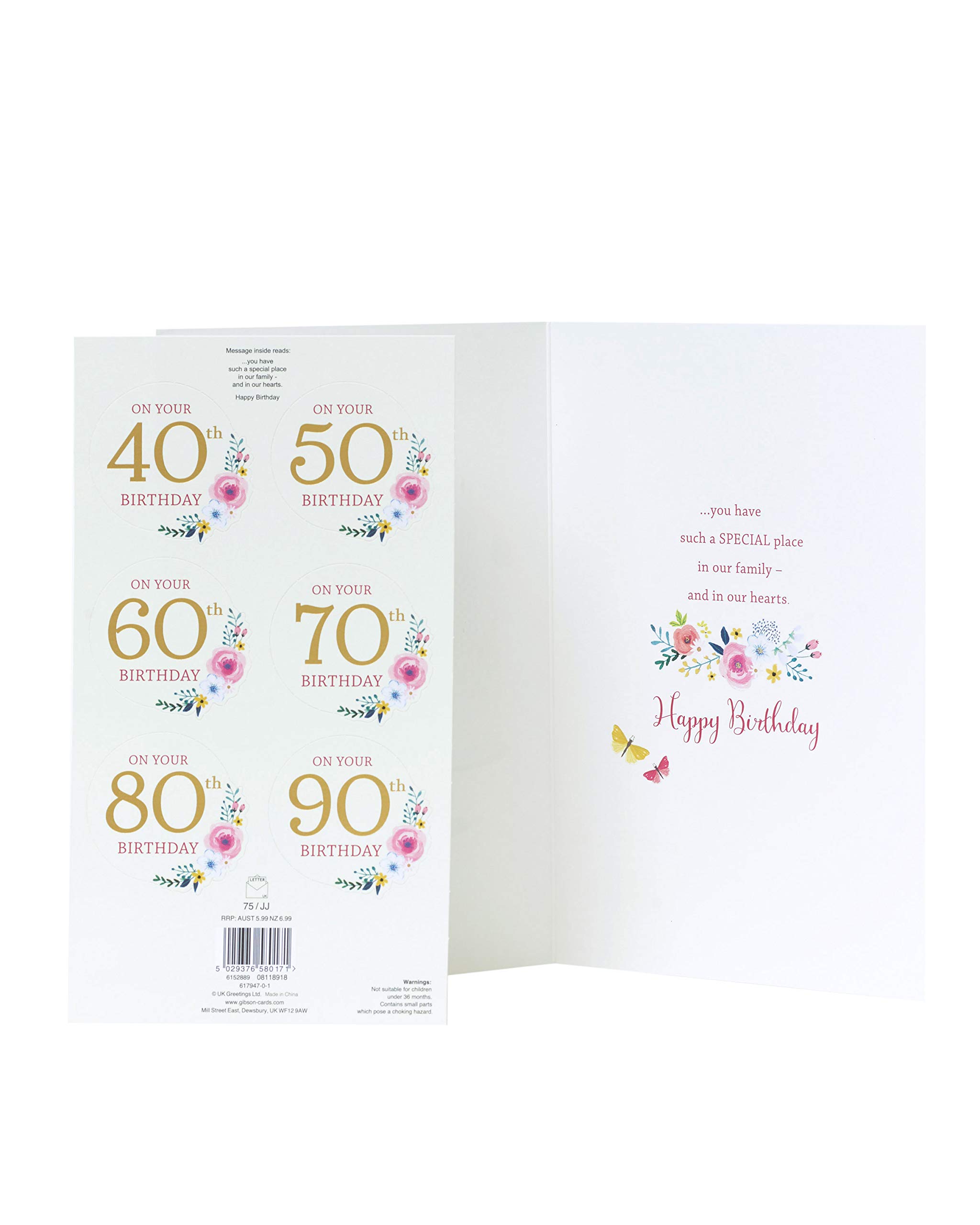 Personalized Birthday Card for Nan - Custom Nan Card with Heartfelt Verse - Choose Age (40th, 50th, 60th, 70th, 80th, 90th) - Perfect Gift for Grandma, Mother's Day & Special Occasions
