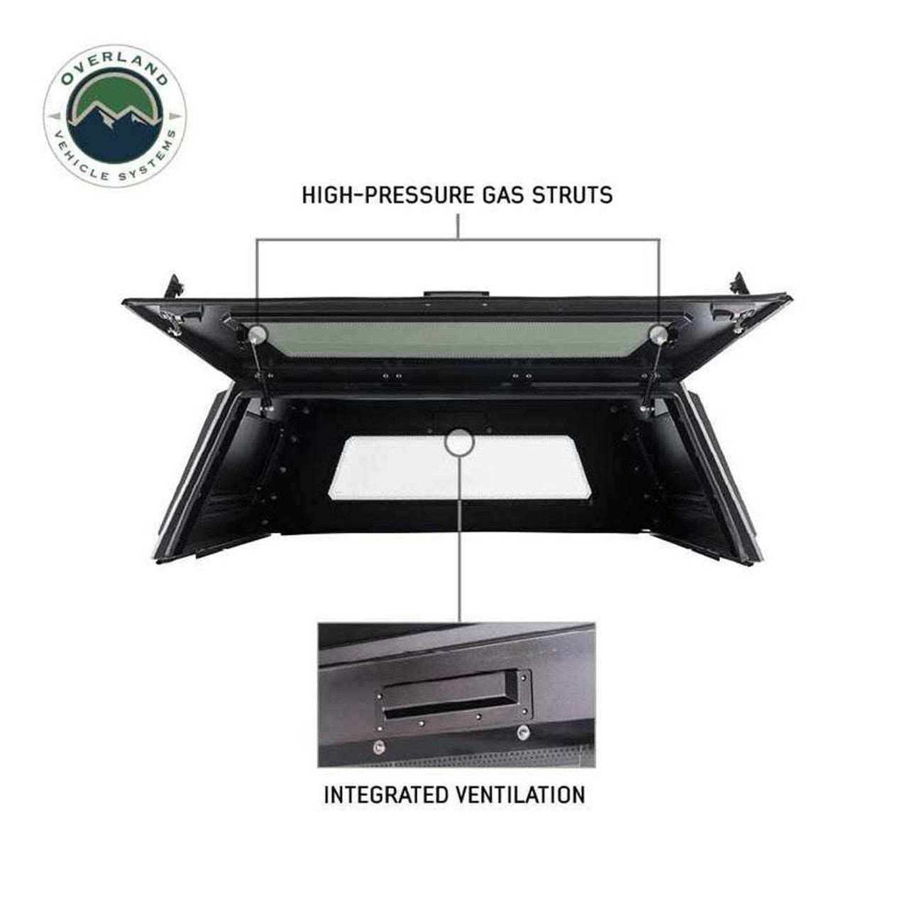 2024 Toyota Tacoma 5ft Bed Overland Vehicle Systems Expedition Truck Cap - Durable & Weatherproof for Off-Road Camping & Outdoor Adventures