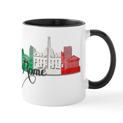 White/Black Inside - Rome Italy Mugs