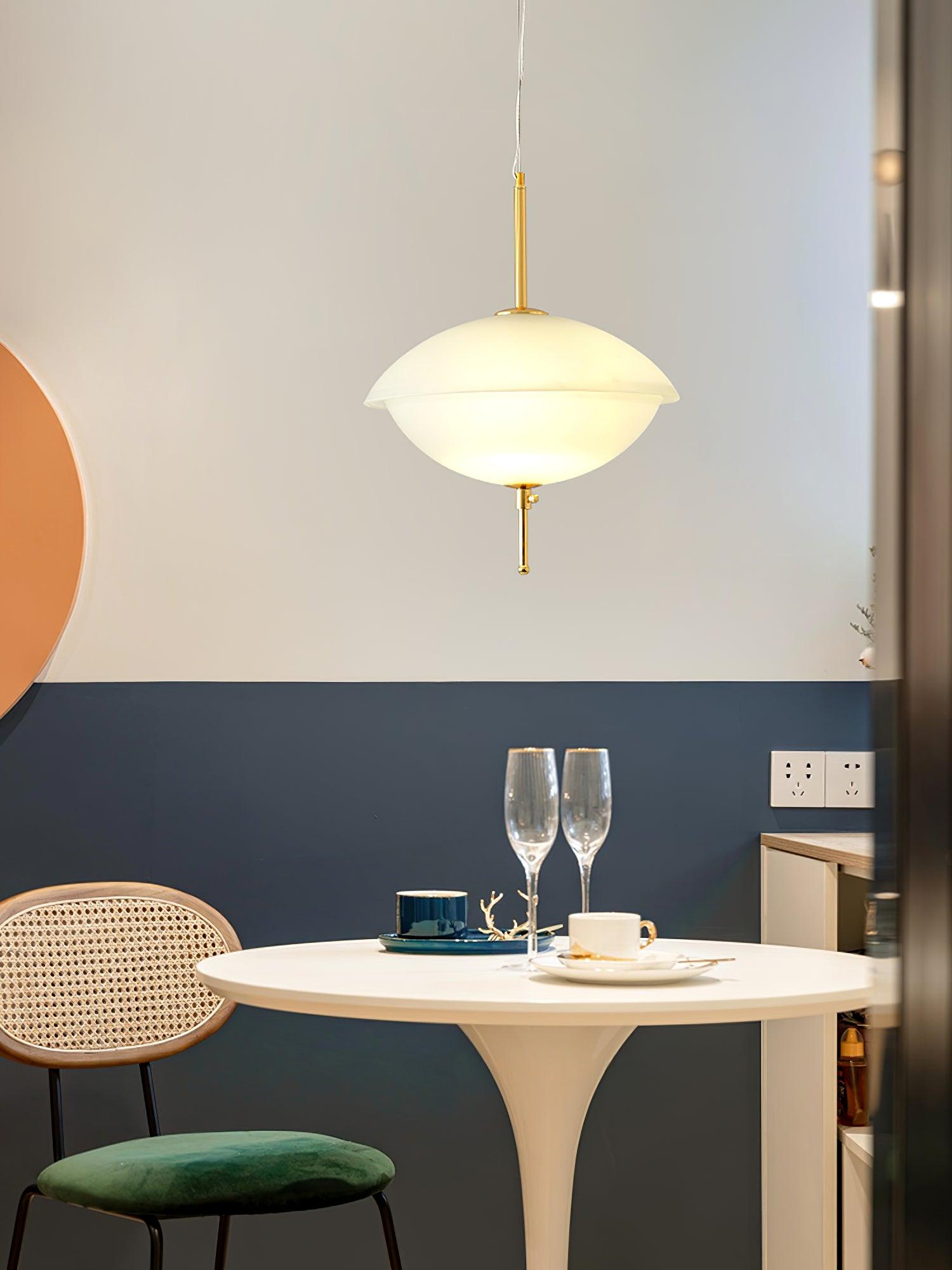 Miller Shell Pendant Light - Modern Coastal Ceiling Fixture for Living Room, Bedroom, or Dining Area | Elegant Seaside Decor with Natural Texture