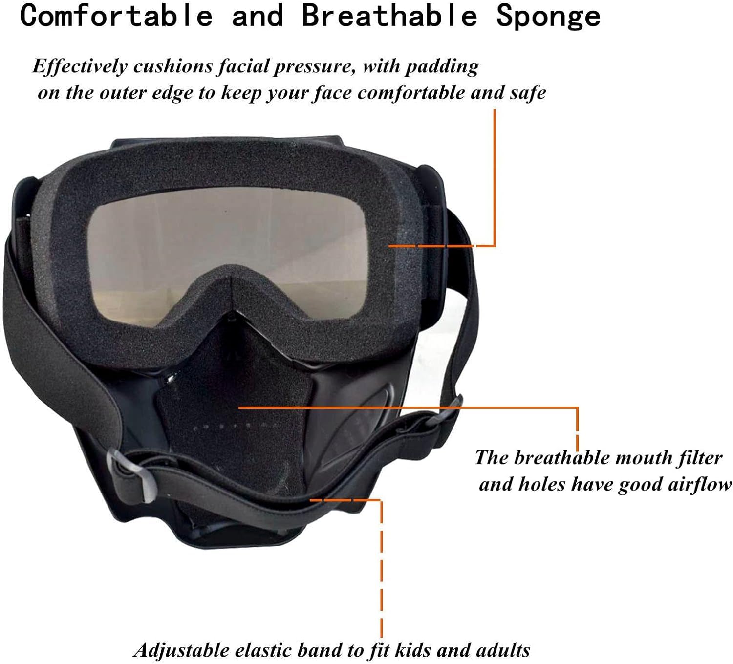 Tactical Airsoft Full Face Mask with Detachable Anti-Fog Goggles & Adjustable Fast Helmet - Military Simulation, Outdoor Combat Games, and Paintball Eye Protection Gear