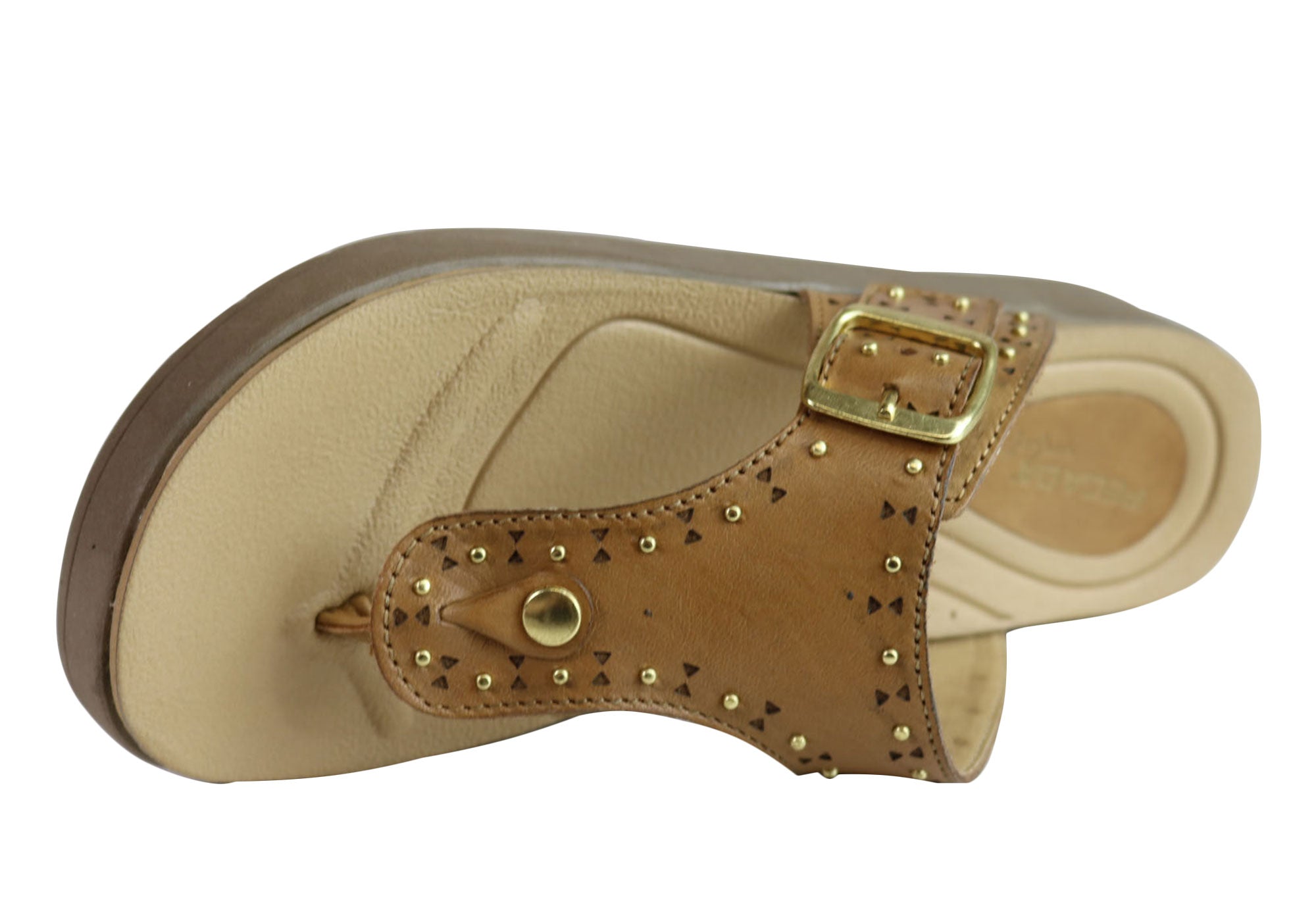Jess Women's Cushioned Leather Sandals - Comfortable Flip Flops Made in Brazil - Perfect for Beach, Vacation & Summer Outfits
