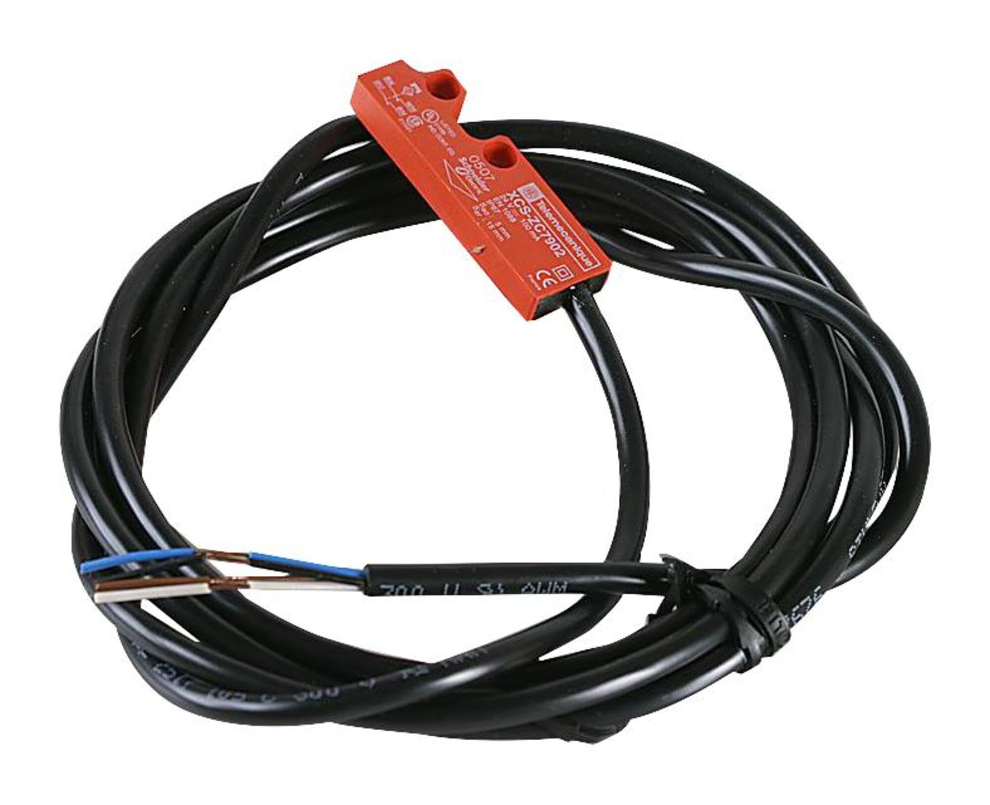 XCSDMC7902 Magnetic Safety Interlock Switch - 2 NC Contacts, 2m Cable, Plastic Enclosure - Ideal for Industrial Machinery, Automation Systems & Safety Equipment