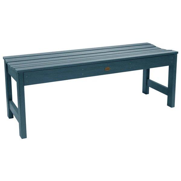 Lehigh Backless Synthetic Wood Picnic Bench - Durable Outdoor Dining Table for Patio, Garden & Park - Perfect for BBQs, Camping & Family Gatherings