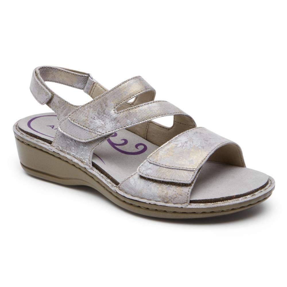 Aravon Women's Comfortable Heeled Sandals for Walking, Dressy & Casual Outfits | Perfect for Work, Weddings & Summer Events