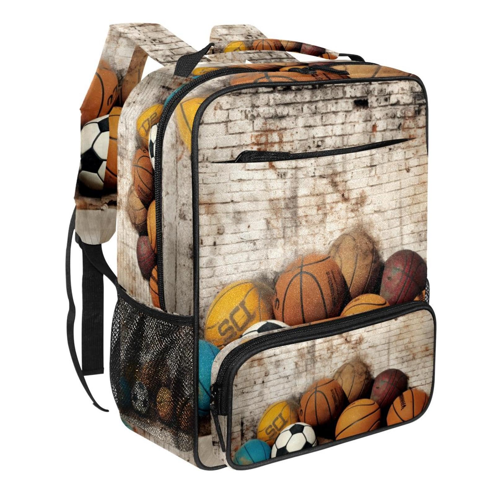 Stylish Travel Backpack for Women & Men - Durable Sports Backpack for Basketball, Football & Baseball - Perfect for Gym, School & Outdoor Adventures