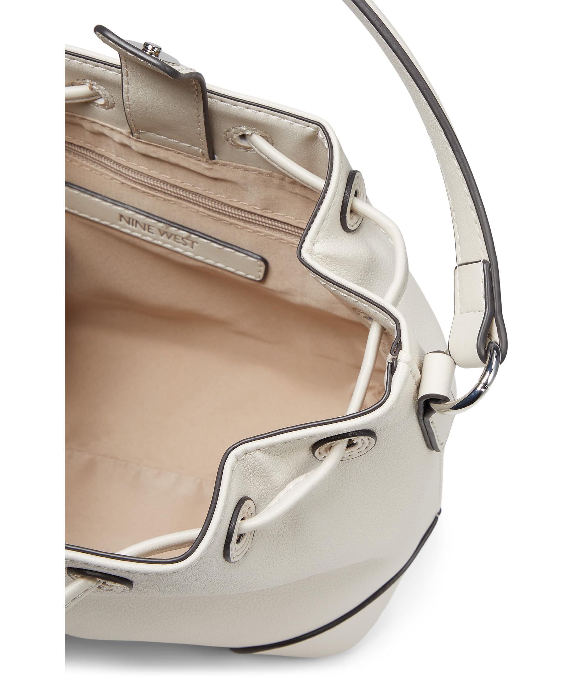 Nine West Ellis Mini Bucket Crossbody Bag for Women - Stylish Leather Shoulder Purse with Adjustable Strap, Perfect for Work, Travel & Everyday Use