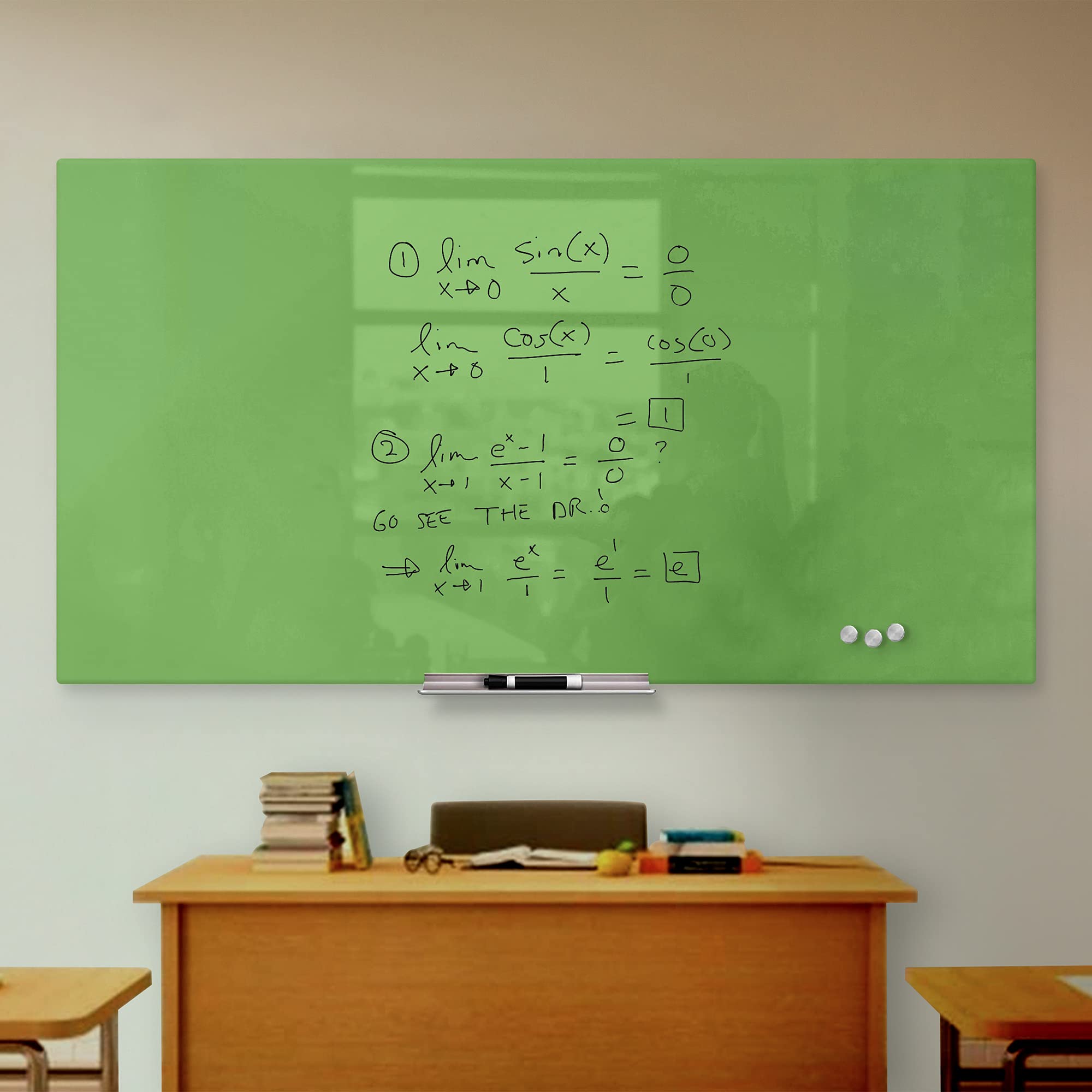 Magnetic Dry Erase Glass Board 36
