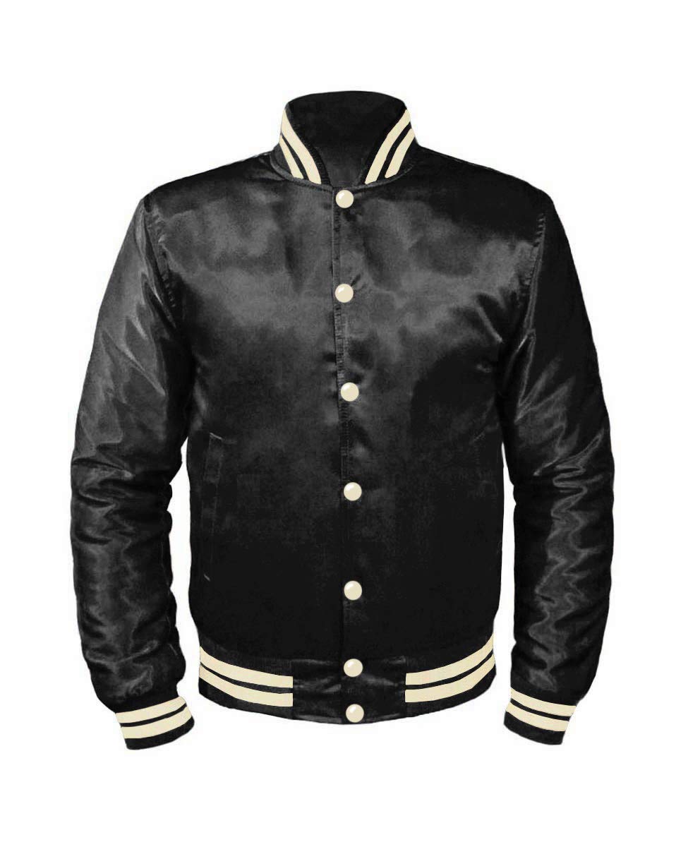 Original American Varsity Letterman College Baseball Bomber Satin Jackets - Perfect for Sports Events, Casual Outings & Vintage Style