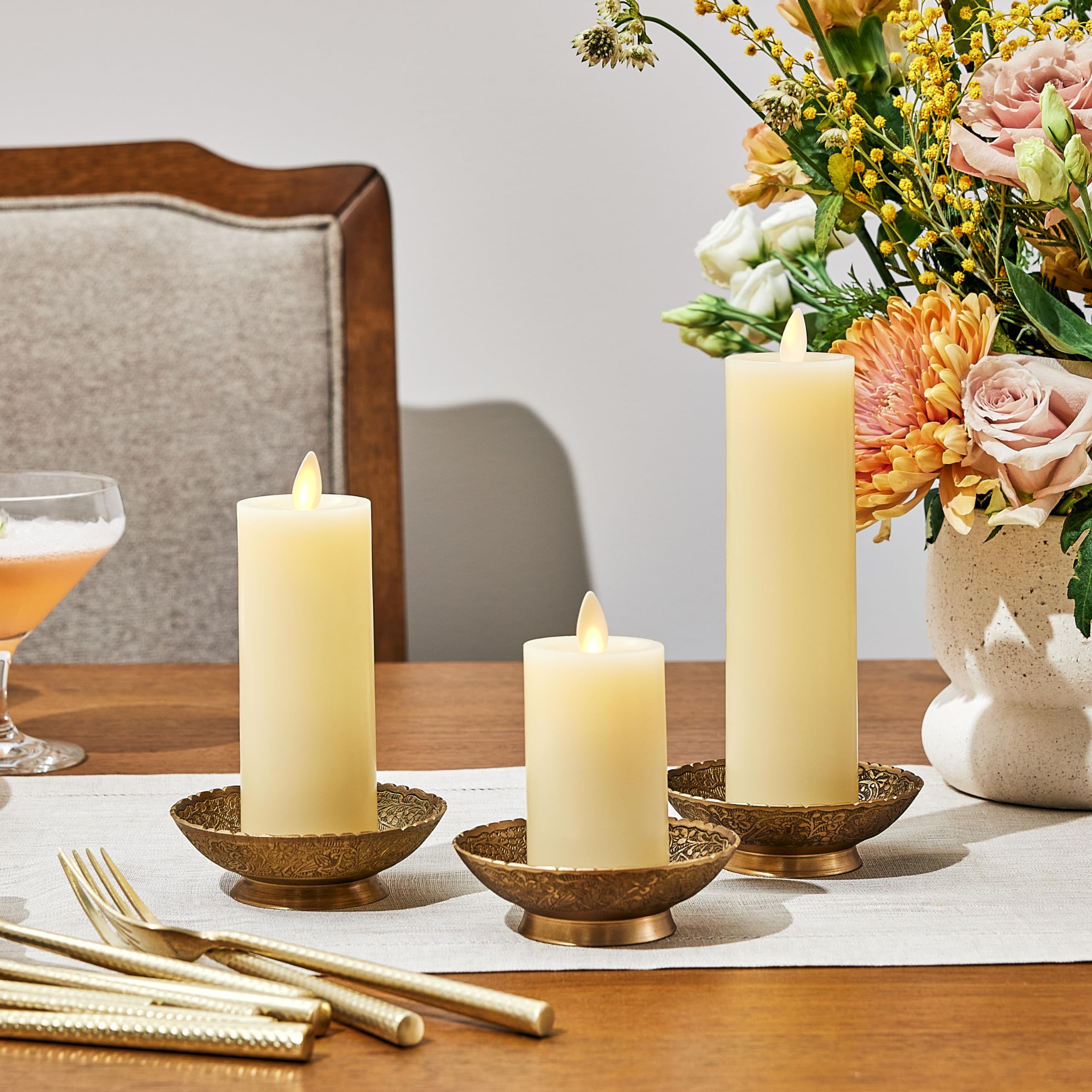 Luminara Classic Slim Flameless LED Candle - Ivory 2
