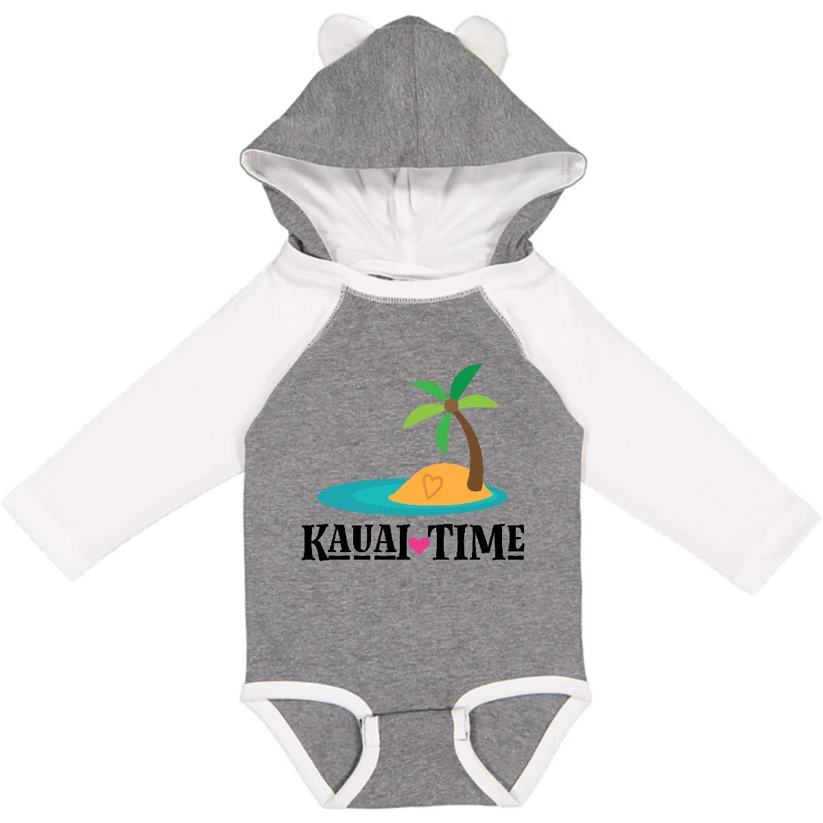 Inktastic Kauai Time Hawaii Island Long Sleeve Baby Bodysuit - Perfect for Beach Vacations, Family Photos & Hawaiian-Themed Parties