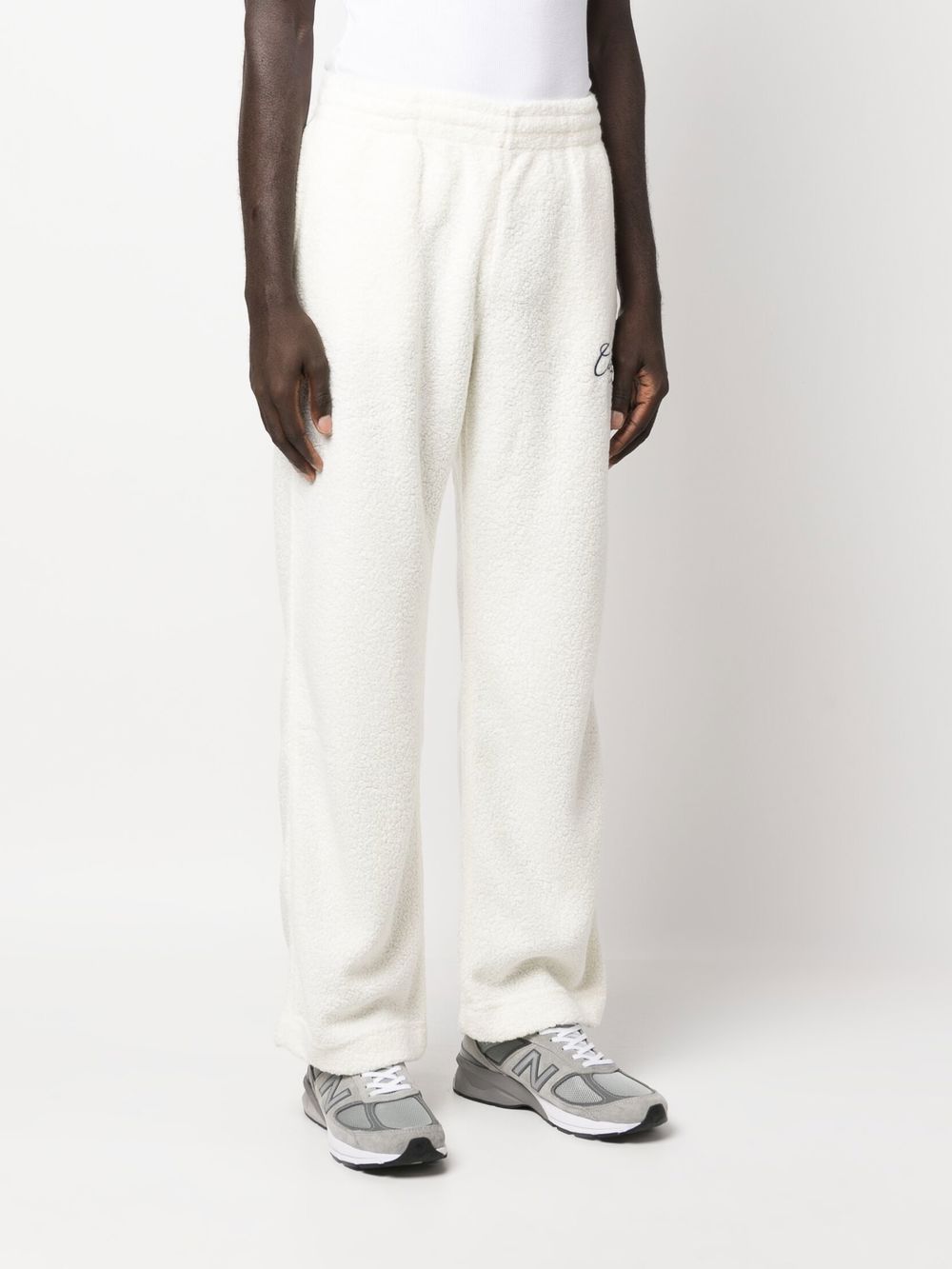 Casablanca White Trousers for Women - High Waisted Wide Leg Pants for Office, Business & Casual Wear