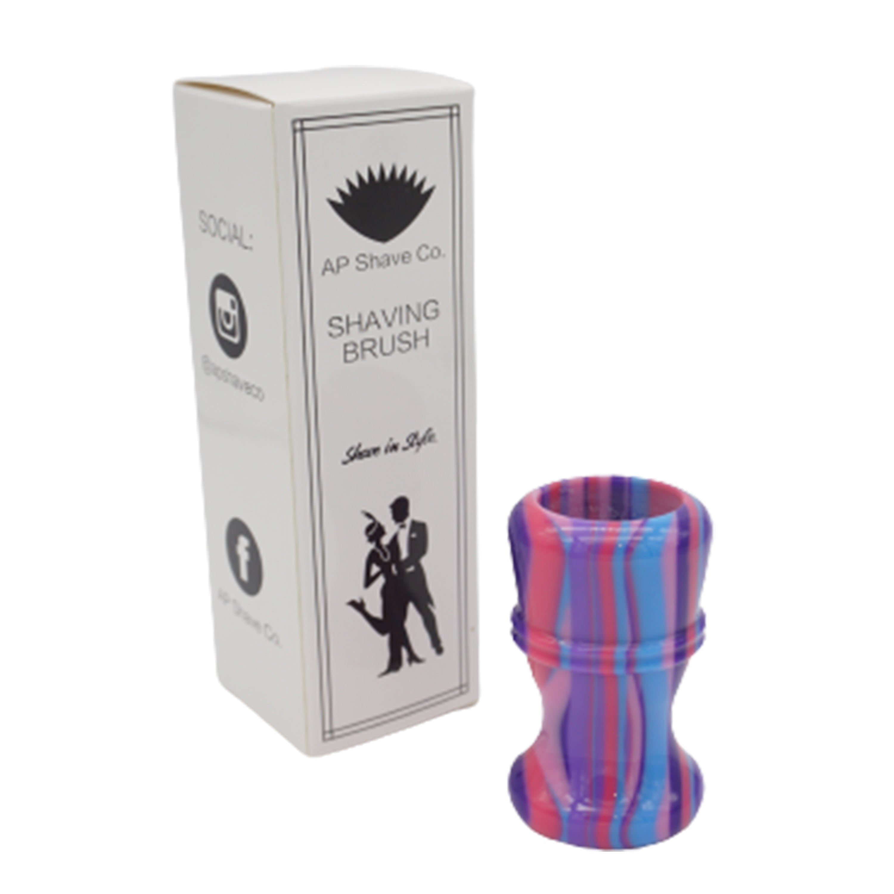 Premium Handcrafted Purple Haze Shaving Brush Handle - Fits 24mm & 26mm Knots - Perfect for Wet Shaving & Grooming Kits - Ideal Gift for Men's Skincare Routine