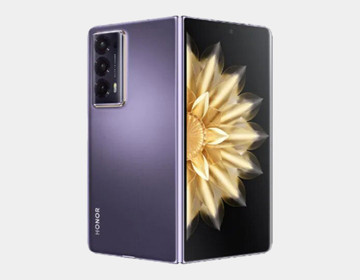 Honor Magic V2 5G Smartphone 512GB ROM 16GB RAM Unlocked GSM Dual SIM - Purple | Premium Foldable Phone for Business & Travel