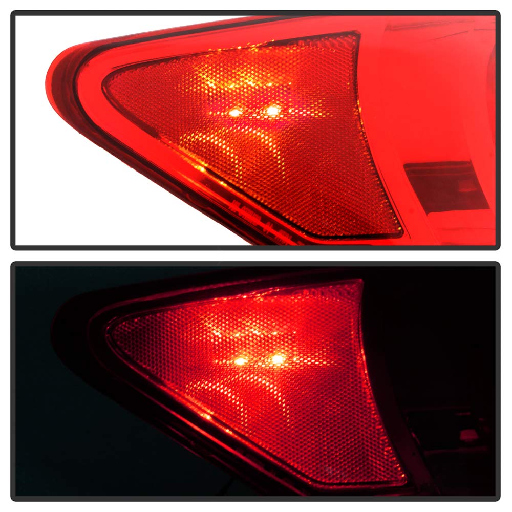 ACANII LED Tail Lights Brake Lamps Assembly for 2011-2016 Chevy Cruze - Factory Style Replacement for Driver & Passenger Side - Enhance Night Visibility & Safety Driving