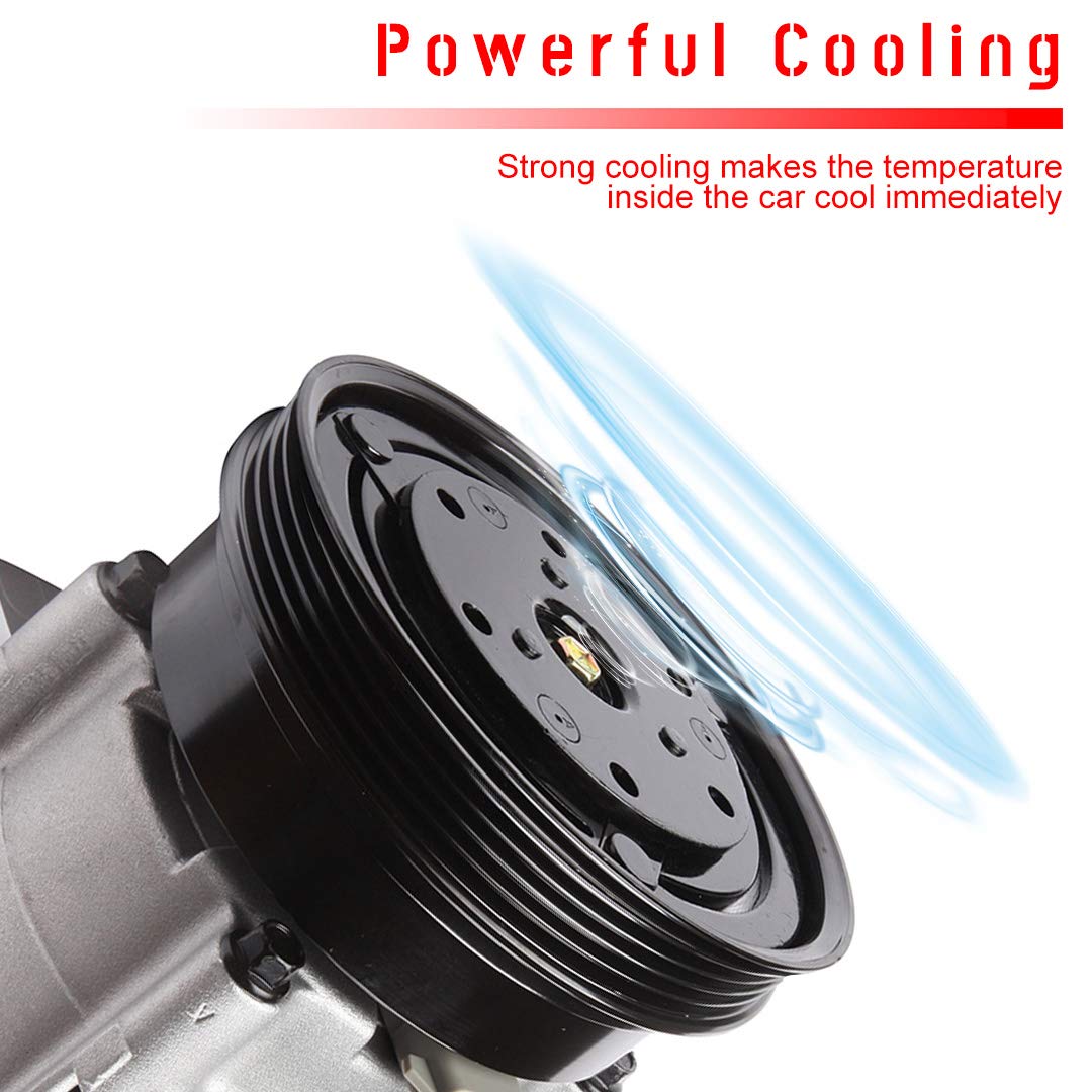 Nissan Quest Mercury Villager 3.0L AC Compressor Replacement (1993-1998) - High Performance Air Conditioning Compressor for Car Cooling System - Perfect for Summer Road Trips & Daily Commutes