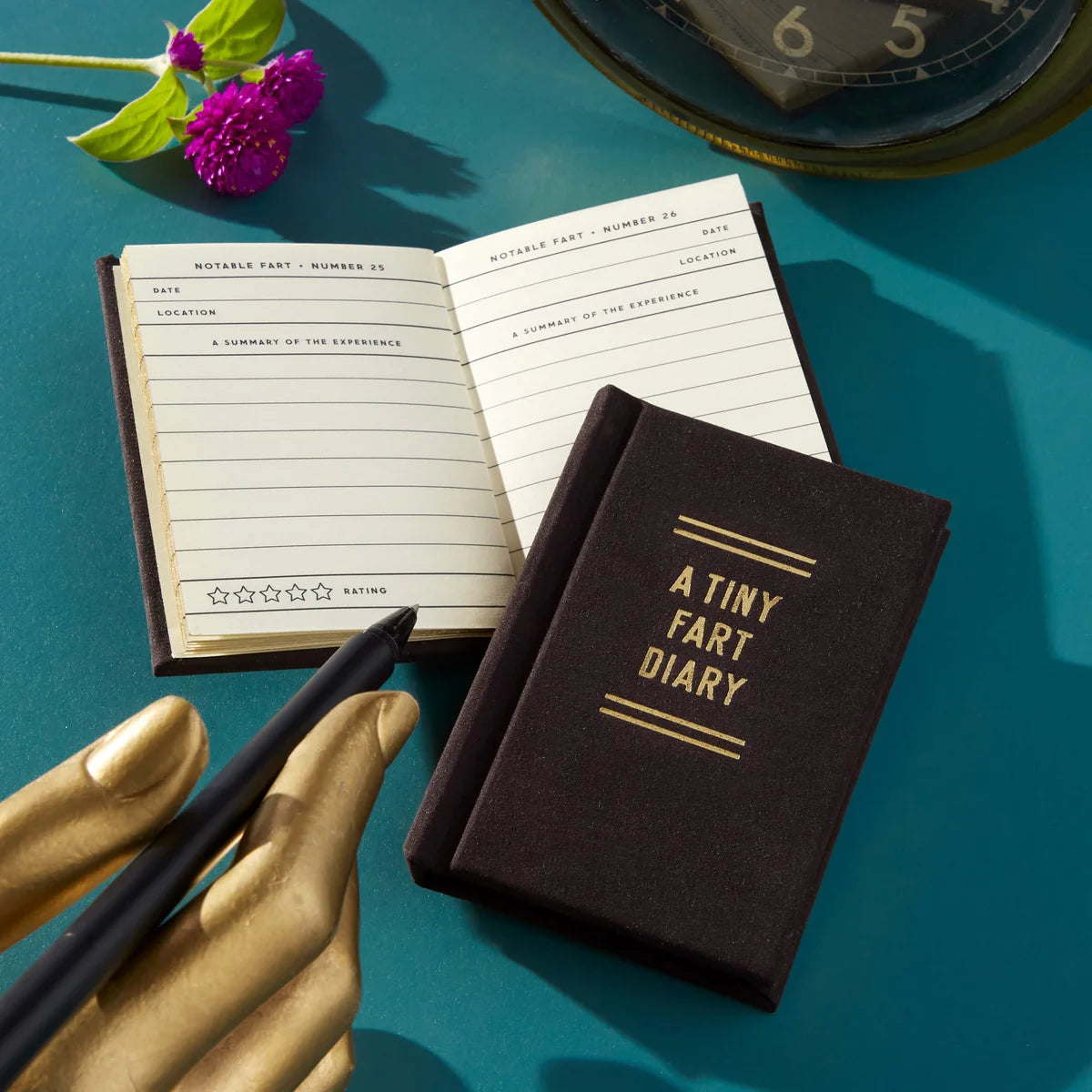 Funny Tiny Fart Diary Notebook - Cute Mini Journal for Kids & Adults - Perfect for Gag Gifts, Prank Ideas & Bathroom Humor