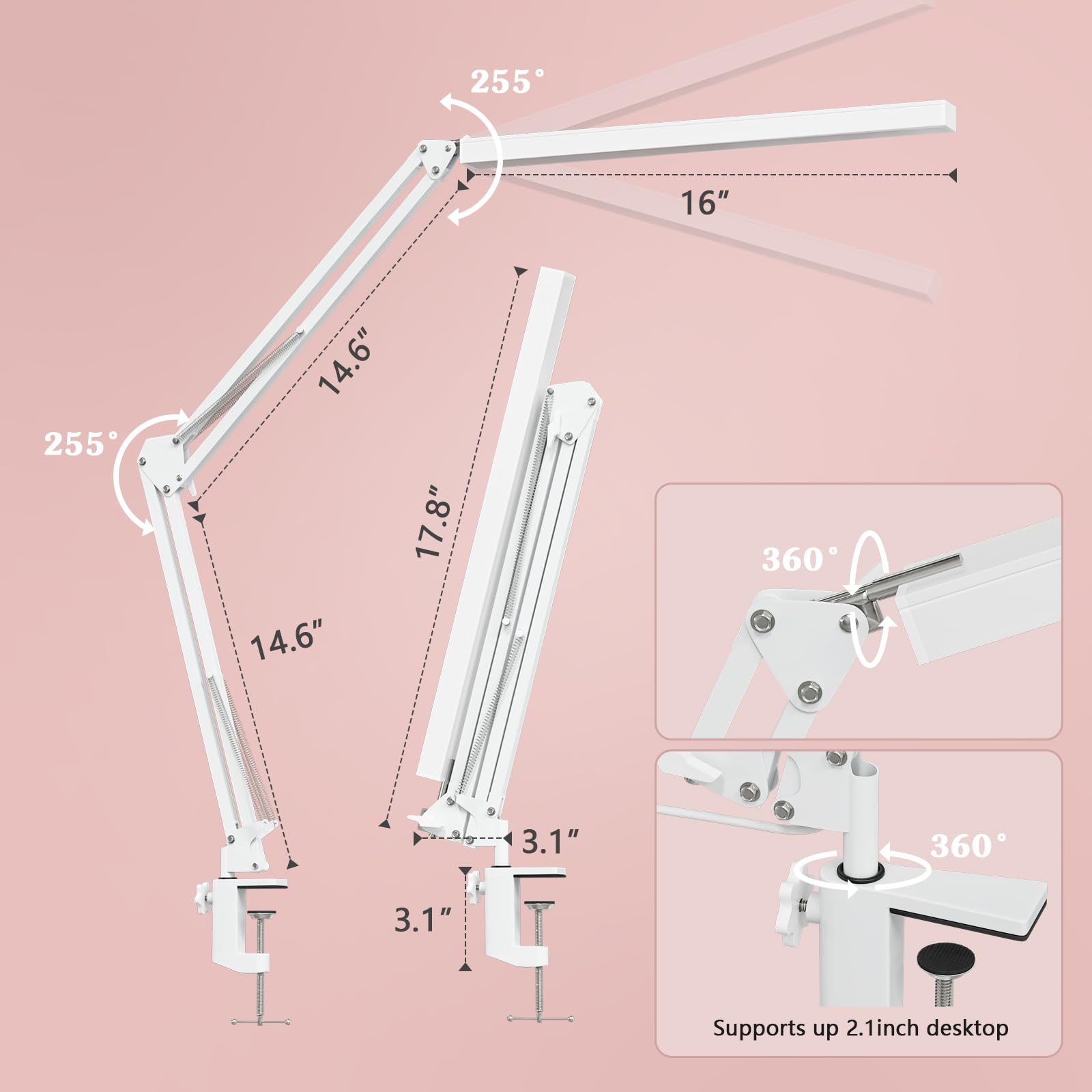 Dimmable LED Desk Lamp - 16