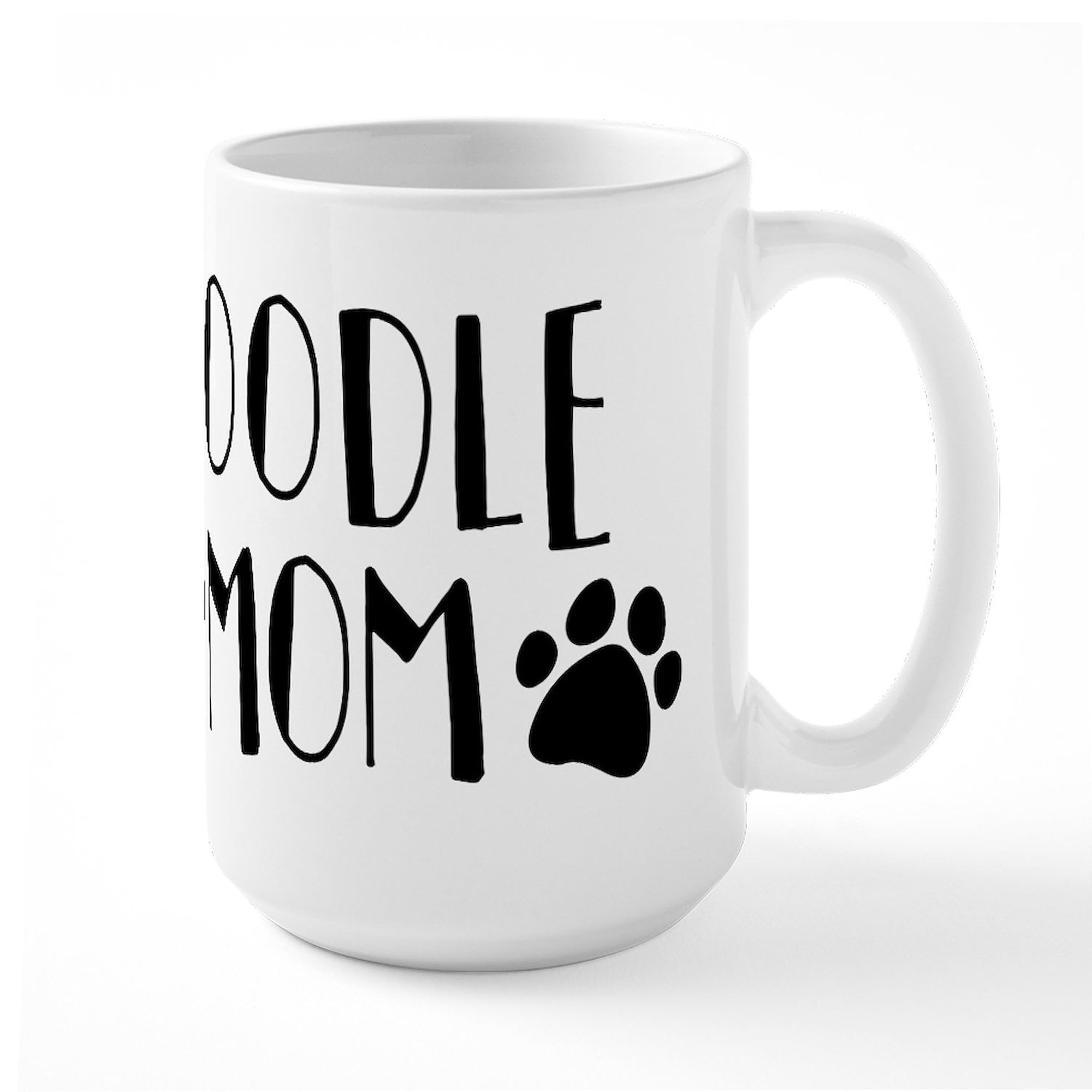 Poodle Mom Ceramic Coffee Mug 15 oz (444 ml) - Perfect Gift for Dog Lovers, Ideal for Tea, Hot Chocolate & Coffee at Home or Office