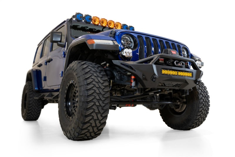 Addictive Desert Designs 18-23 Jeep Gladiator & Wrangler JT/JL Stealth Fighter Front Bumper - Heavy Duty Off-Road Protection for Rock Crawling & Trail Adventures