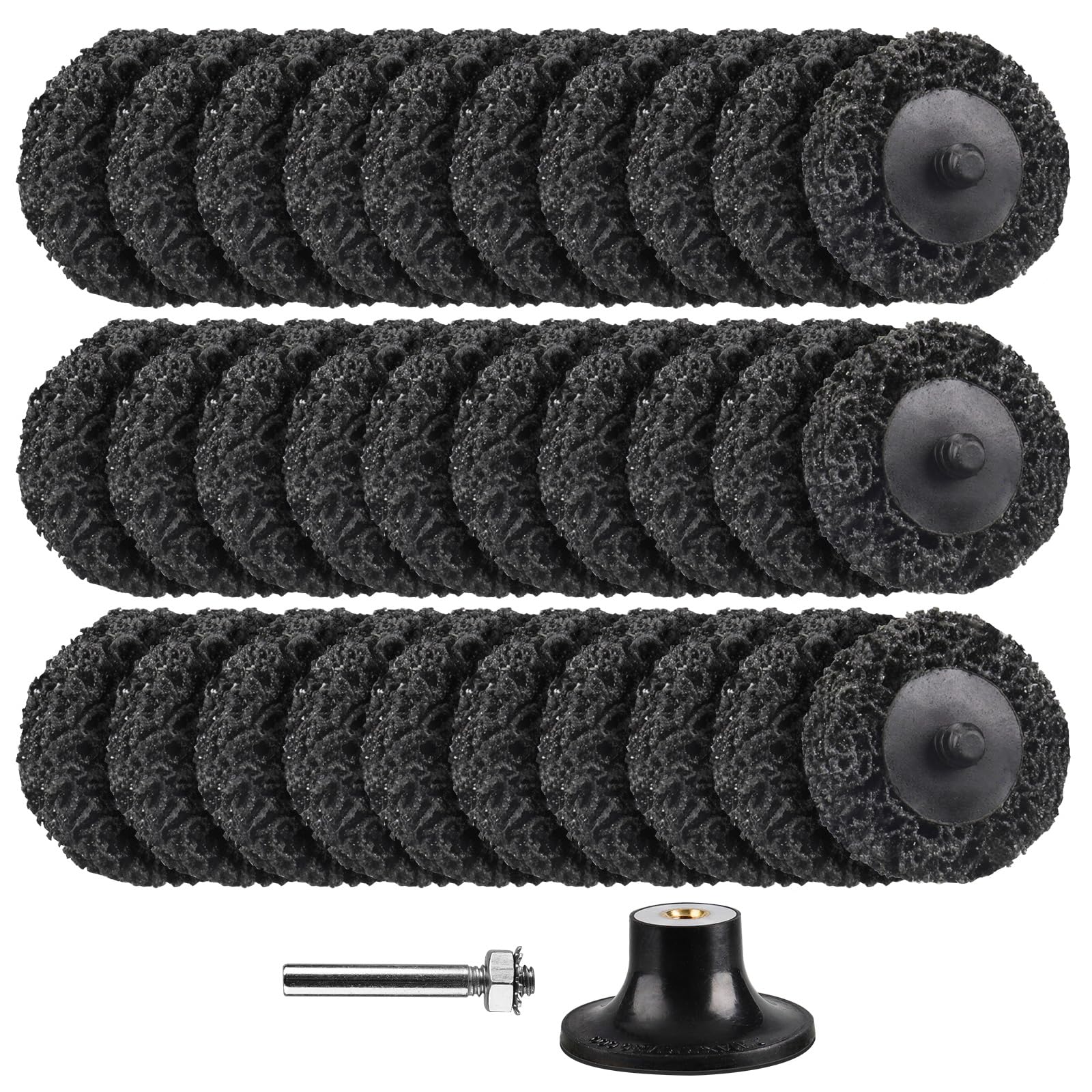 2 Inch Diamond Sanding Discs Set - 31Pcs Quick Change Surface Conditioning Discs with 1/4