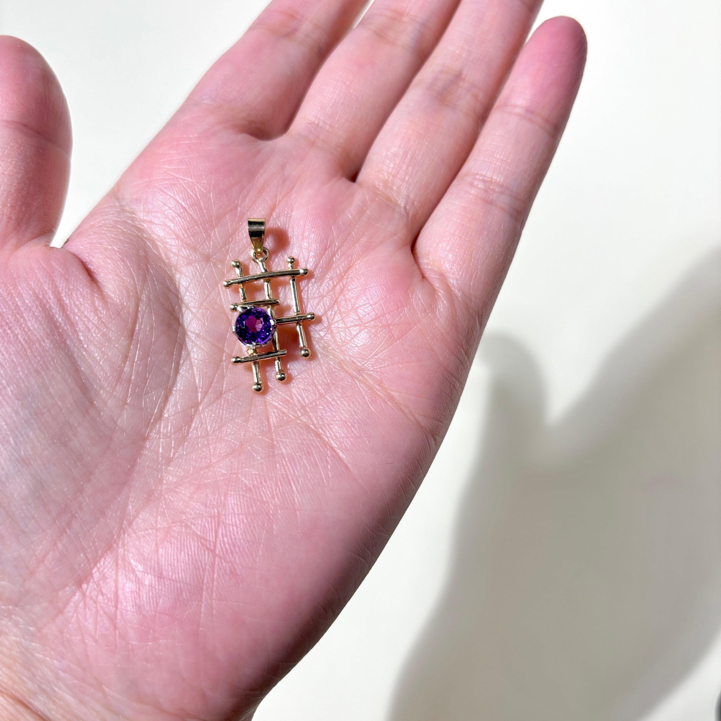 14K Yellow Gold Amethyst Pendant Necklace | 0.76ct Natural Gemstone | Elegant Jewelry Gift for Women | Perfect for Valentine's Day, Anniversary & Special Occasions