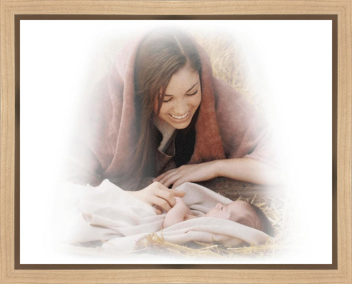 A Mother's Love White Gallery Wrap Canvas - Elegant Home Decor for Living Room, Bedroom & Office Wall Art