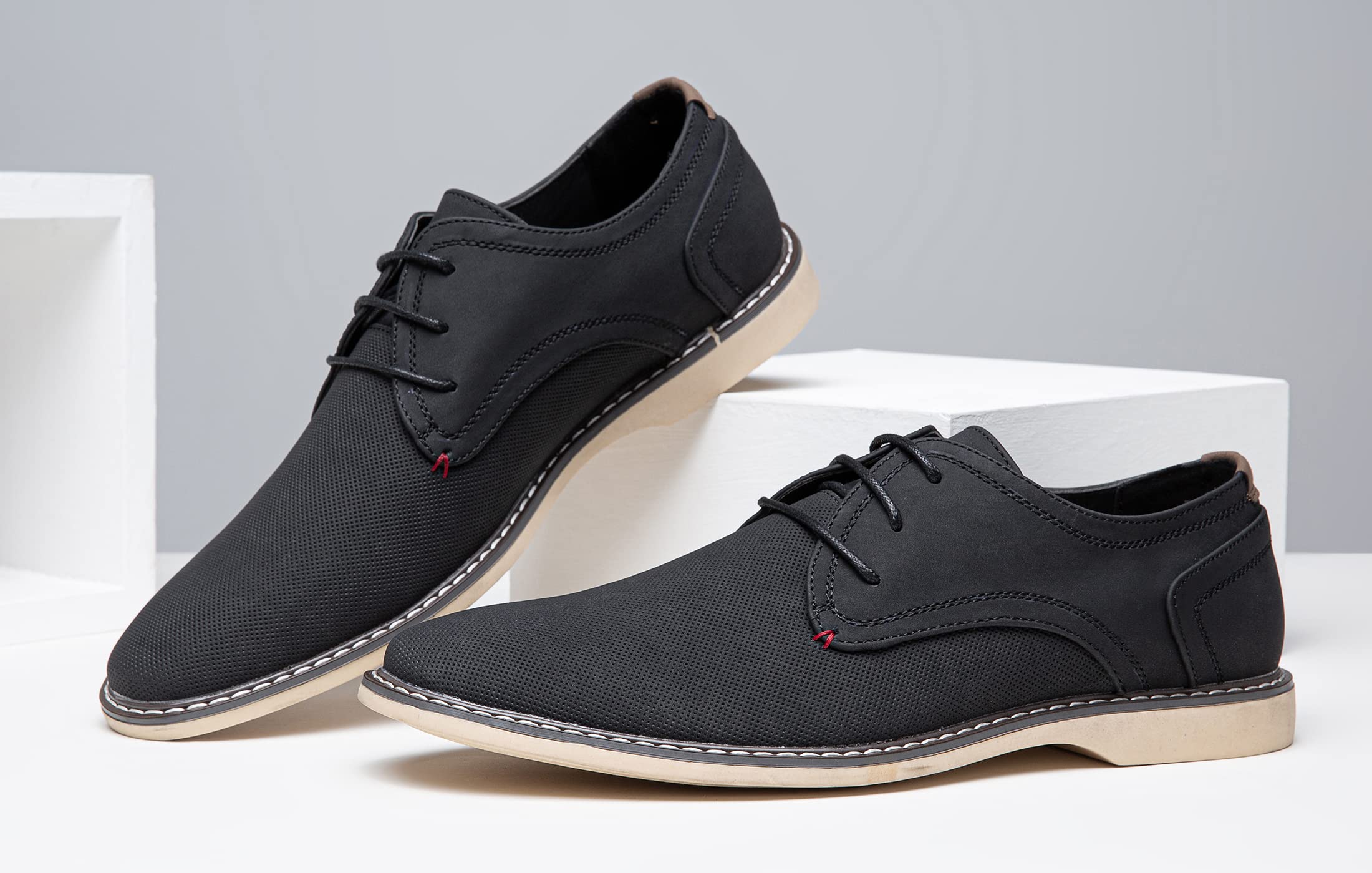 Premium Jousen Men's Suede Casual Dress Shoes - Classic Business Loafers for Office, Wedding & Formal Events | Comfortable & Stylish Men's Footwear