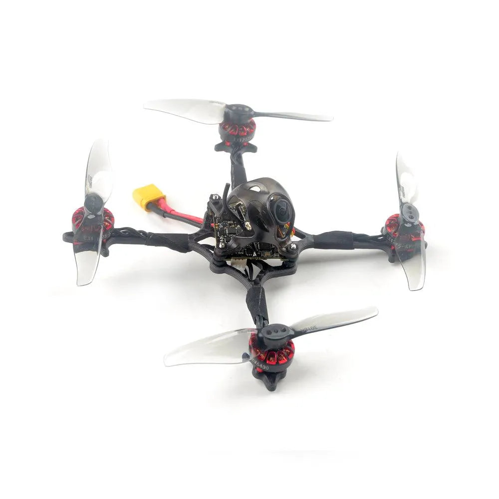 Happymodel Crux3 3 Inch Brushless FPV Drone - 1-2S Toothpick Quadcopter with Frsky SPI, Flysky SPI, DSM2/X SPI, RXSR & TBS Receiver - Perfect for Indoor Racing, Freestyle Flying & FPV Drone Training