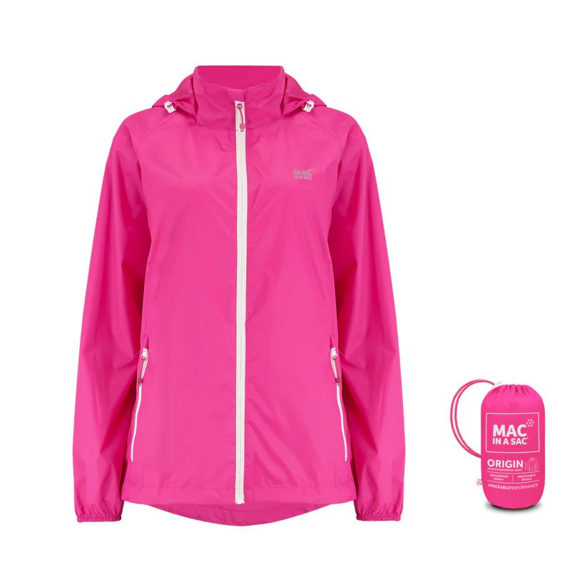 Mac In A Sac Unisex Packable Waterproof Jacket - Lightweight Raincoat for Hiking, Travel & Outdoor Activities