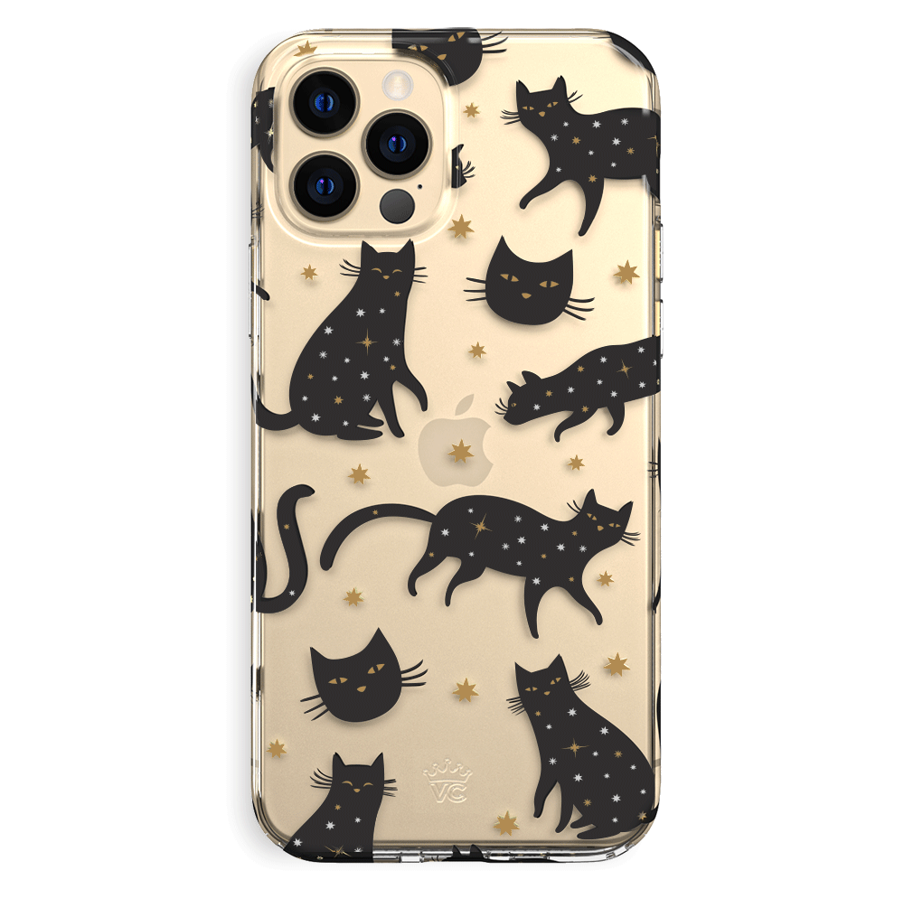 Black Cat Clear iPhone Case - Slim Protective Cover for iPhone [Model] - Cute & Durable Phone Case for Everyday Use