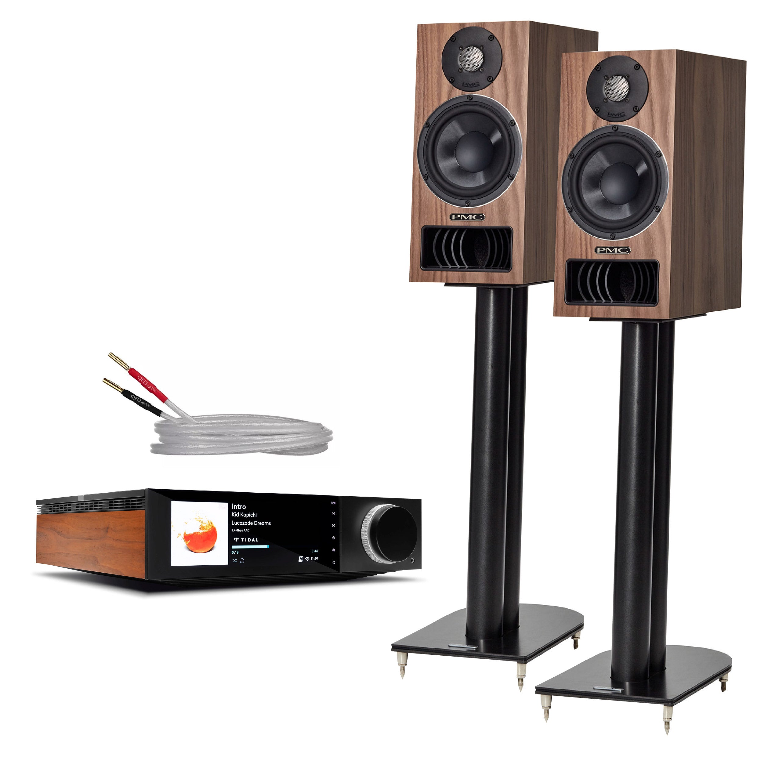 PMC Twenty5 22i Bookshelf Speakers & Hi-Fi Amplifier Bundle - Premium Home Audio System for Music Lovers & Audiophiles - Perfect for Living Room, Home Theater & Studio Listening