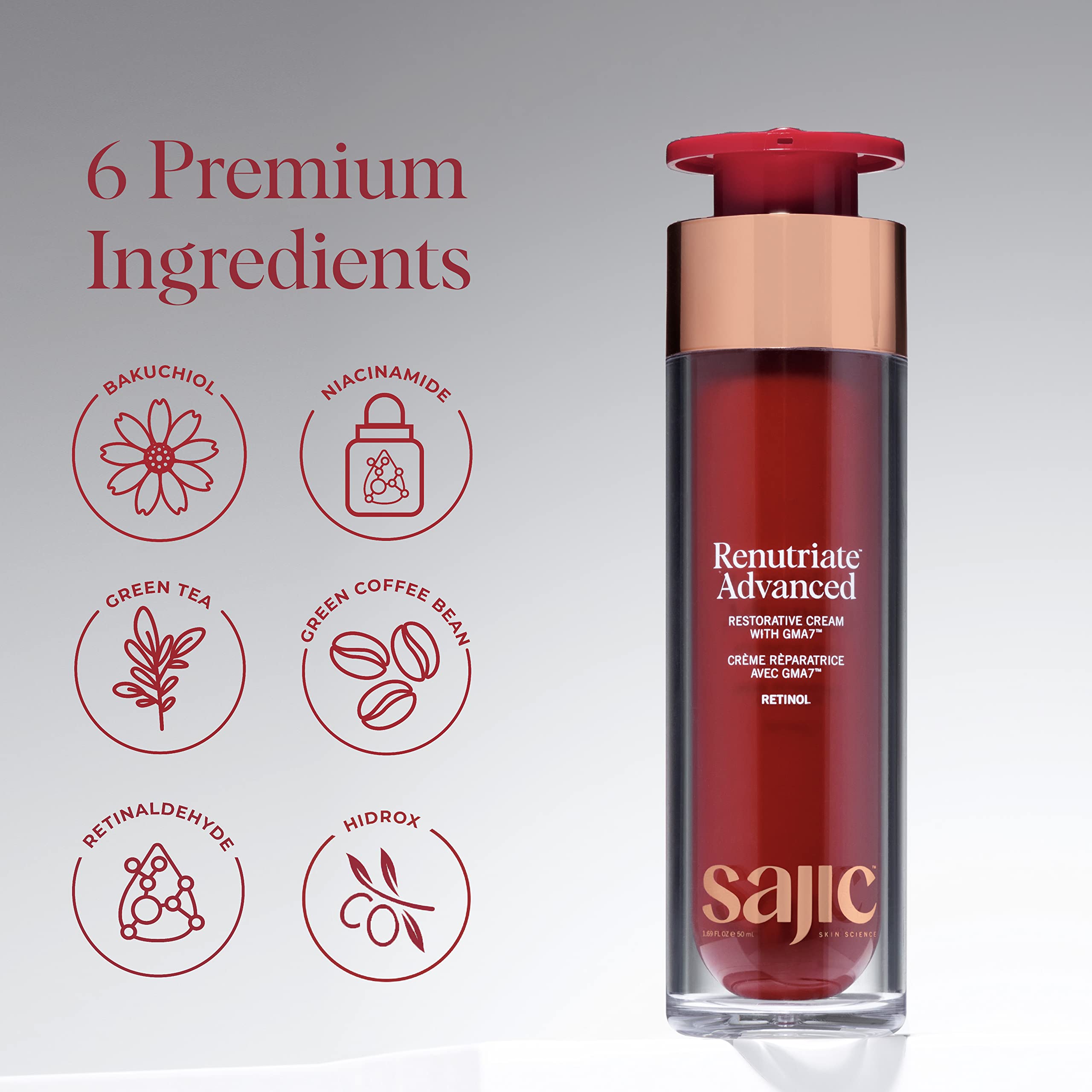 Renutriate Advanced Retinol & Collagen Anti-Aging Face Cream - Wrinkle Repair Moisturizer for Smoother, Brighter, Plumper Skin - Made in USA - Perfect for Night Skincare Routine & Daily Hydration