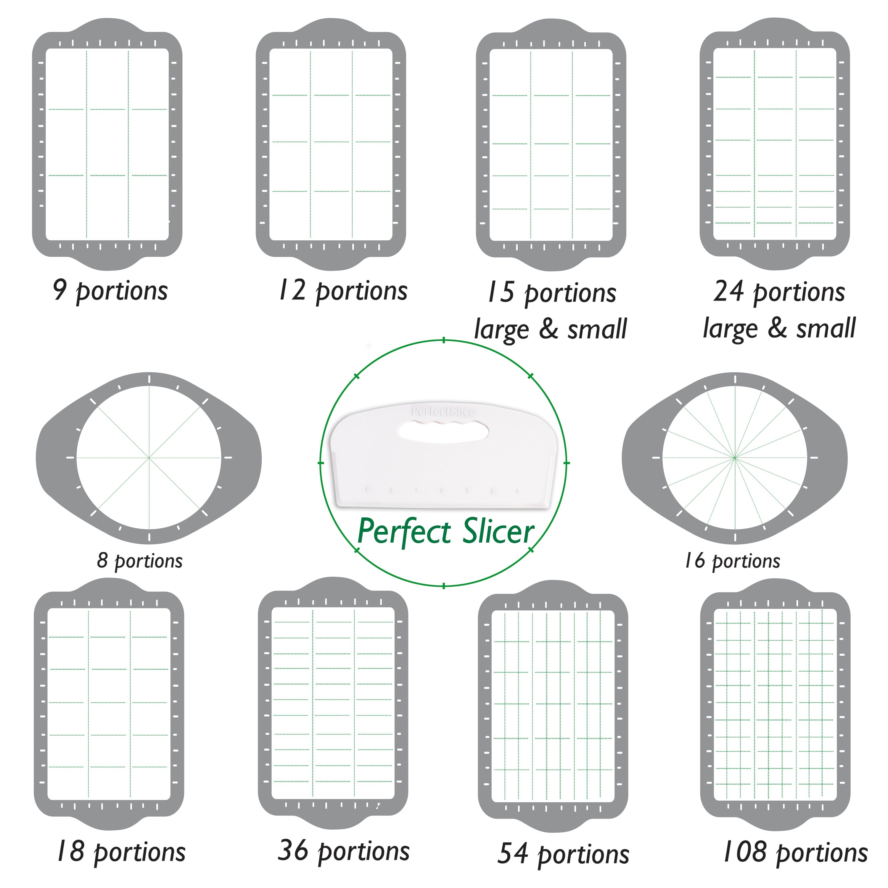 BergHOFF 11-Piece Perfect Slice Bakeware Set - Nonstick Silver Baking Kit for Cakes, Pies & Desserts - Ideal for Home Baking, Holiday Cooking & Professional Chefs