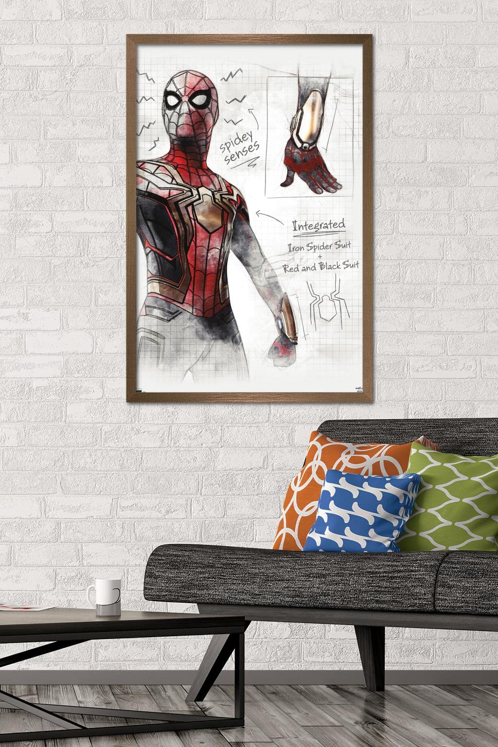 Trends International Marvel Spider-Man: No Way Home Sketches Wall Poster - 34