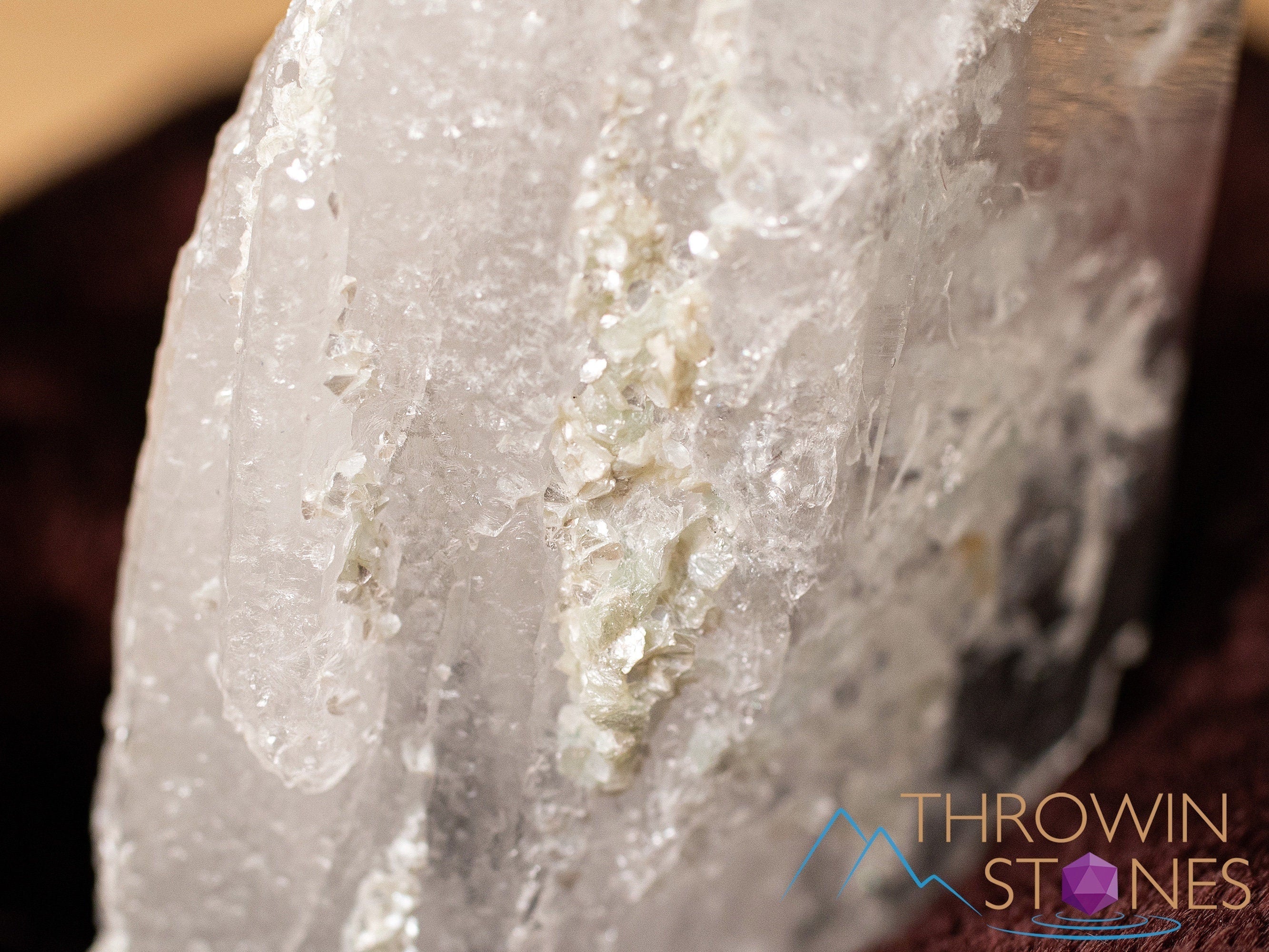 Natural Cookeite in Clear Quartz Raw Crystal - Healing Stone for Home Decor, Housewarming Gift, and Spiritual Healing | Perfect for Meditation, Feng Shui, and Crystal Collections